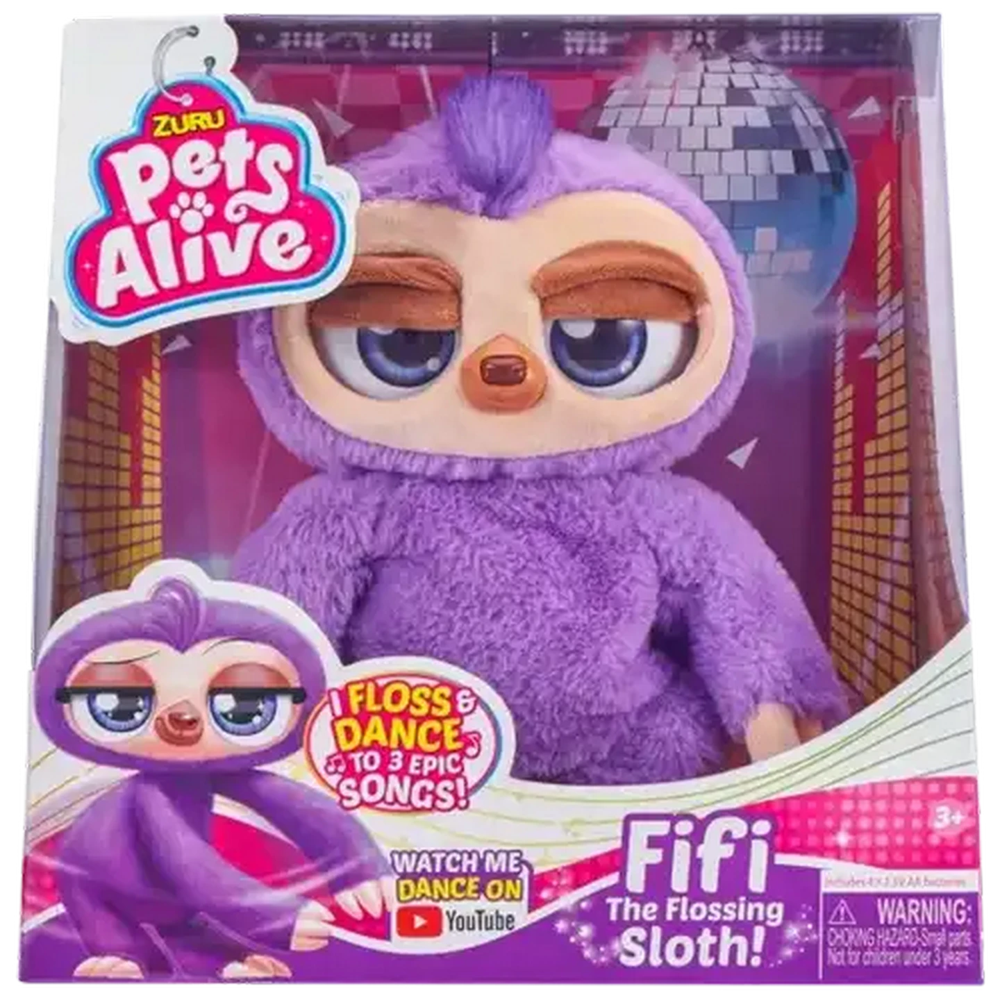 ソフビ Fishcat Tisha（ピンクサンセット） Shoprite ZA | Pets Alive Purple Fifi The Flossing Sloth Toy 28cm