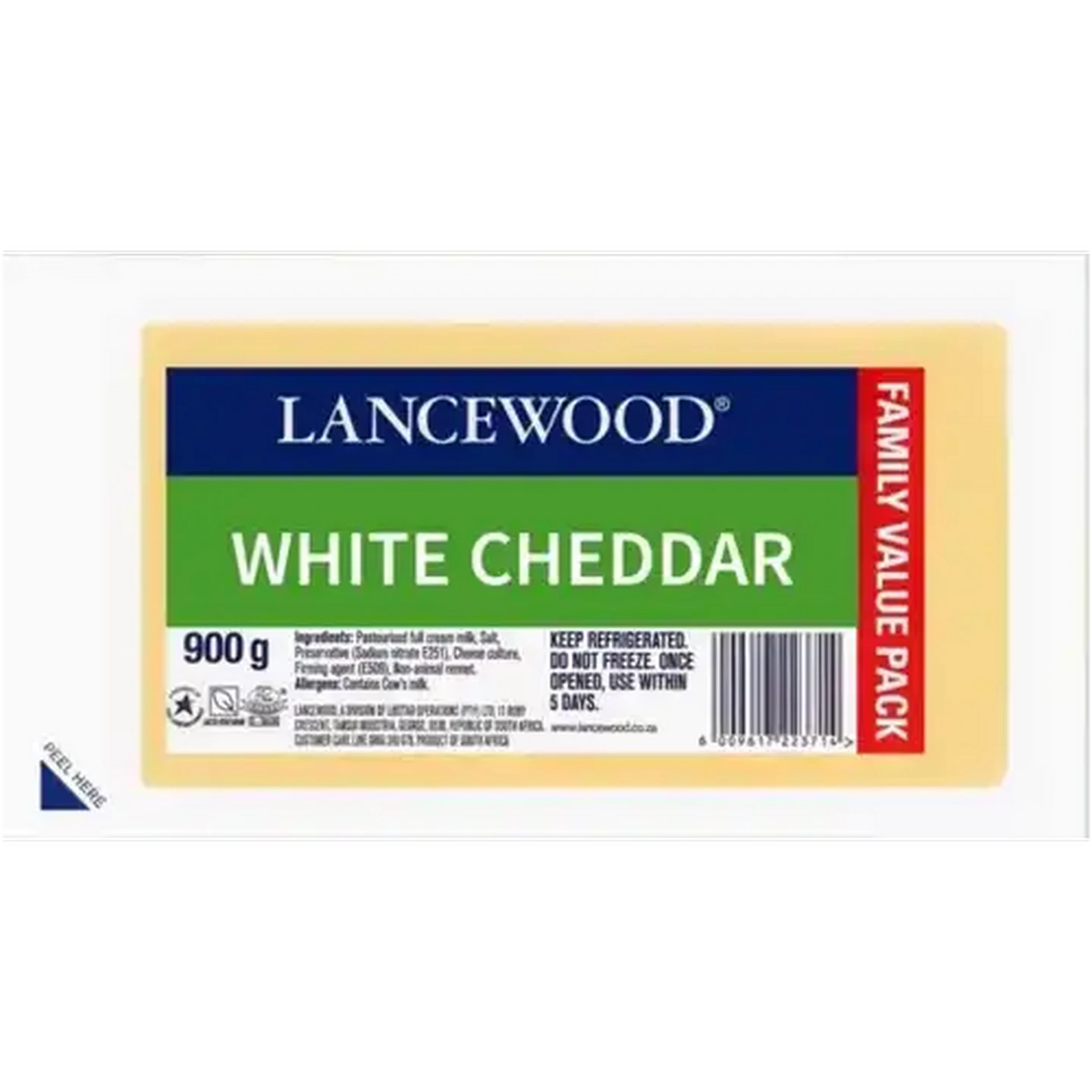 Checkers Sixty60 | LANCEWOOD White Cheddar Cheese 900g