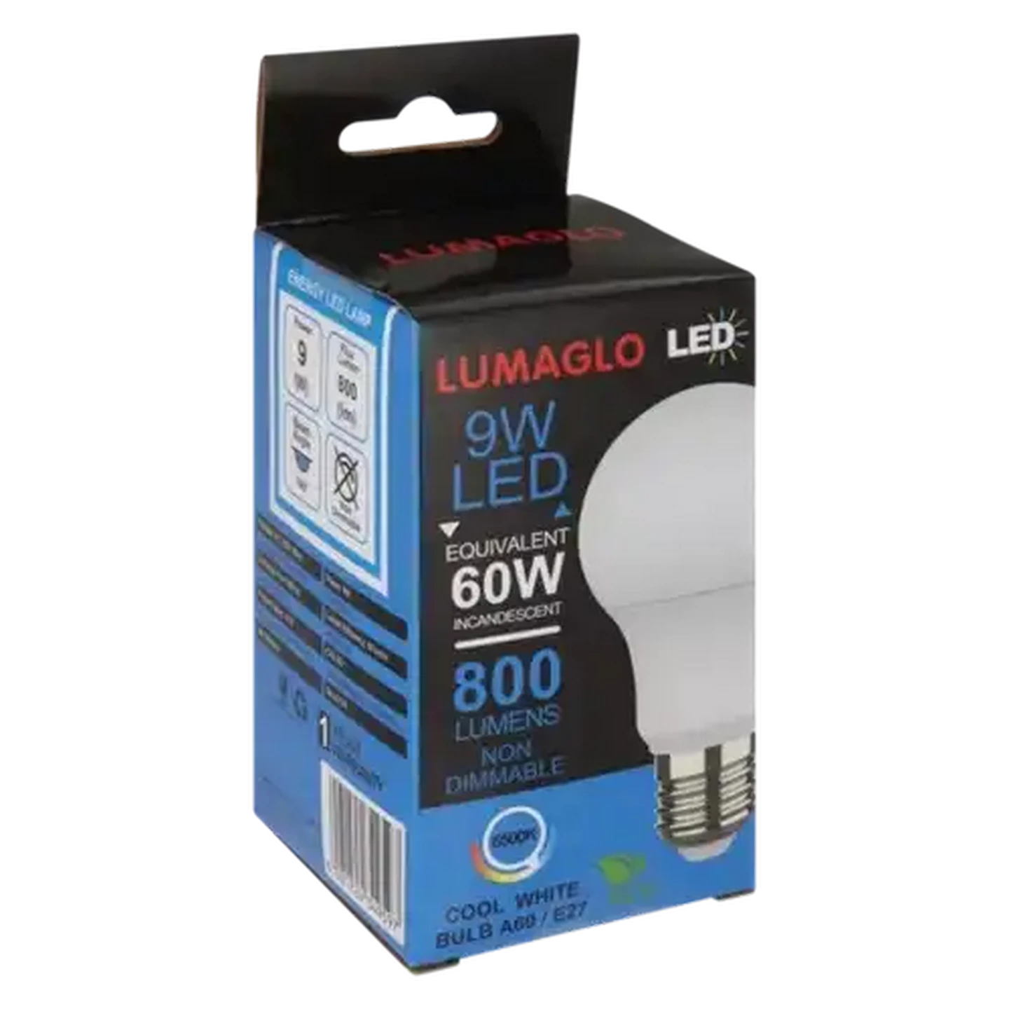 Image of Lumaglo Cool White A60/E27 LED Screw-in Globe 9W