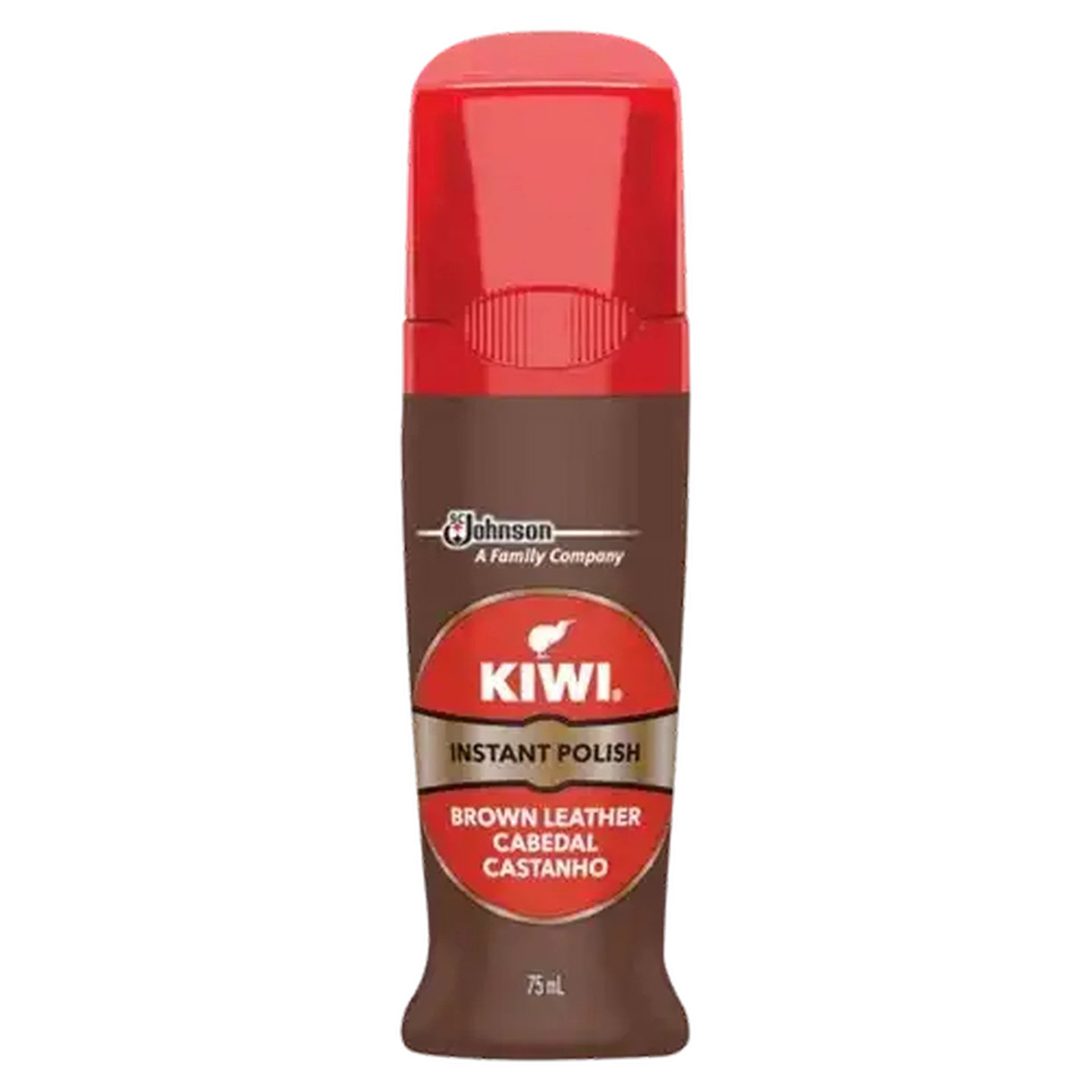 Image of Kiwi Brown Leather Instant Shoe Polish 75ml
