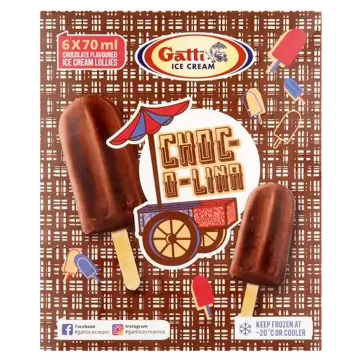 Checkers Sixty60 | Gatti Ice Cream Choc-O-Lina Ice Cream Sticks 6