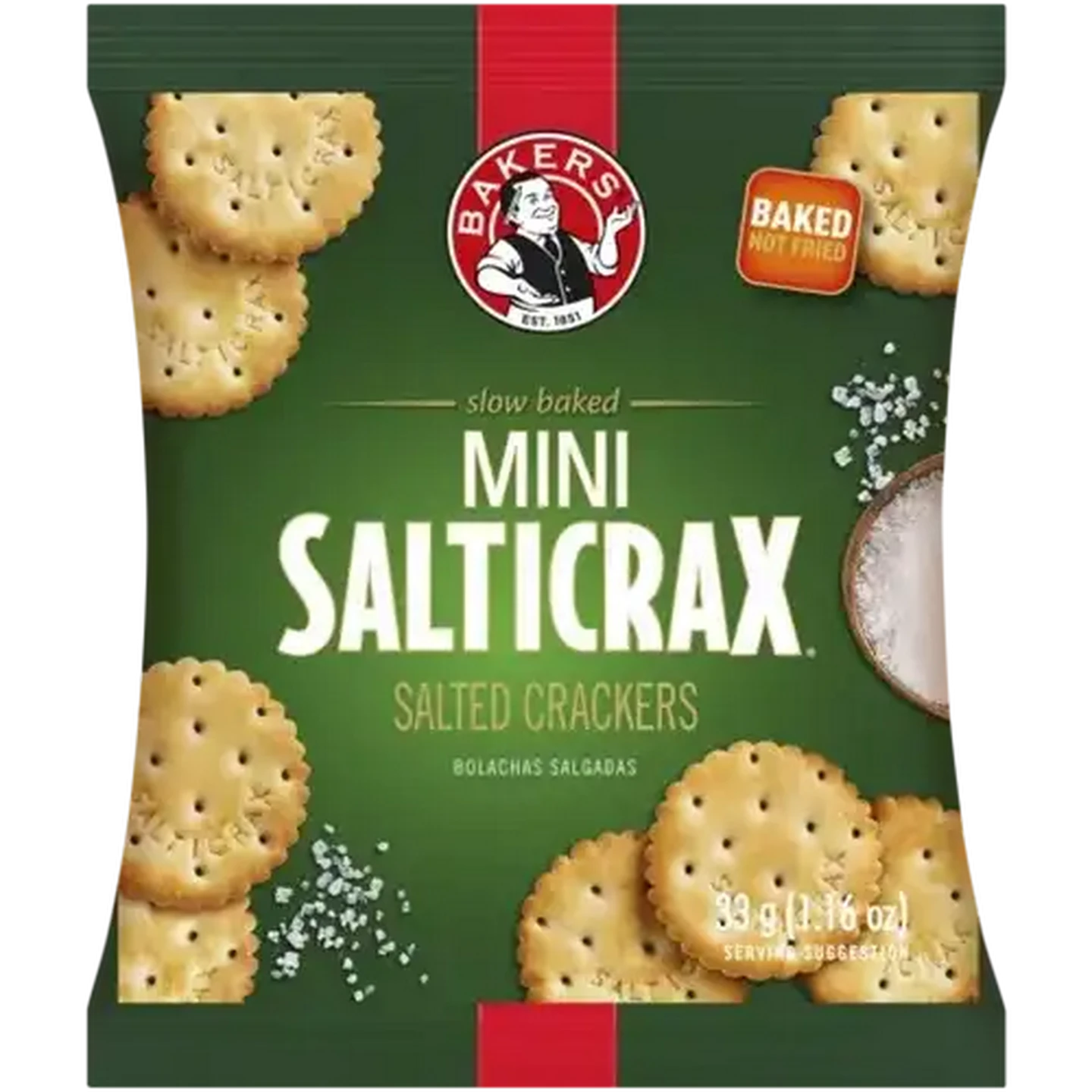 Image of Bakers Mini Salticrax Salted Crackers 33g