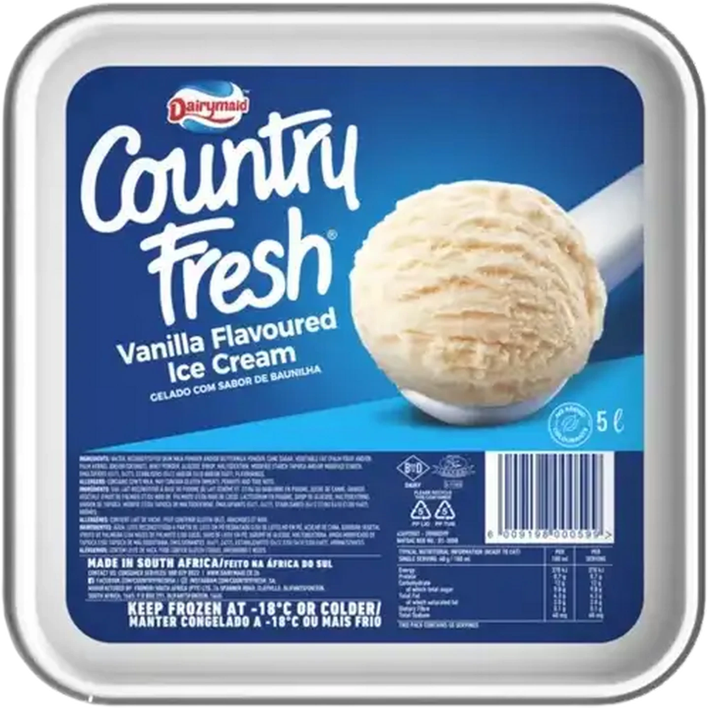 クーランマラン（500g） Checkers Sixty60 | Dairymaid Country Fresh Vanilla Flavoured Ice