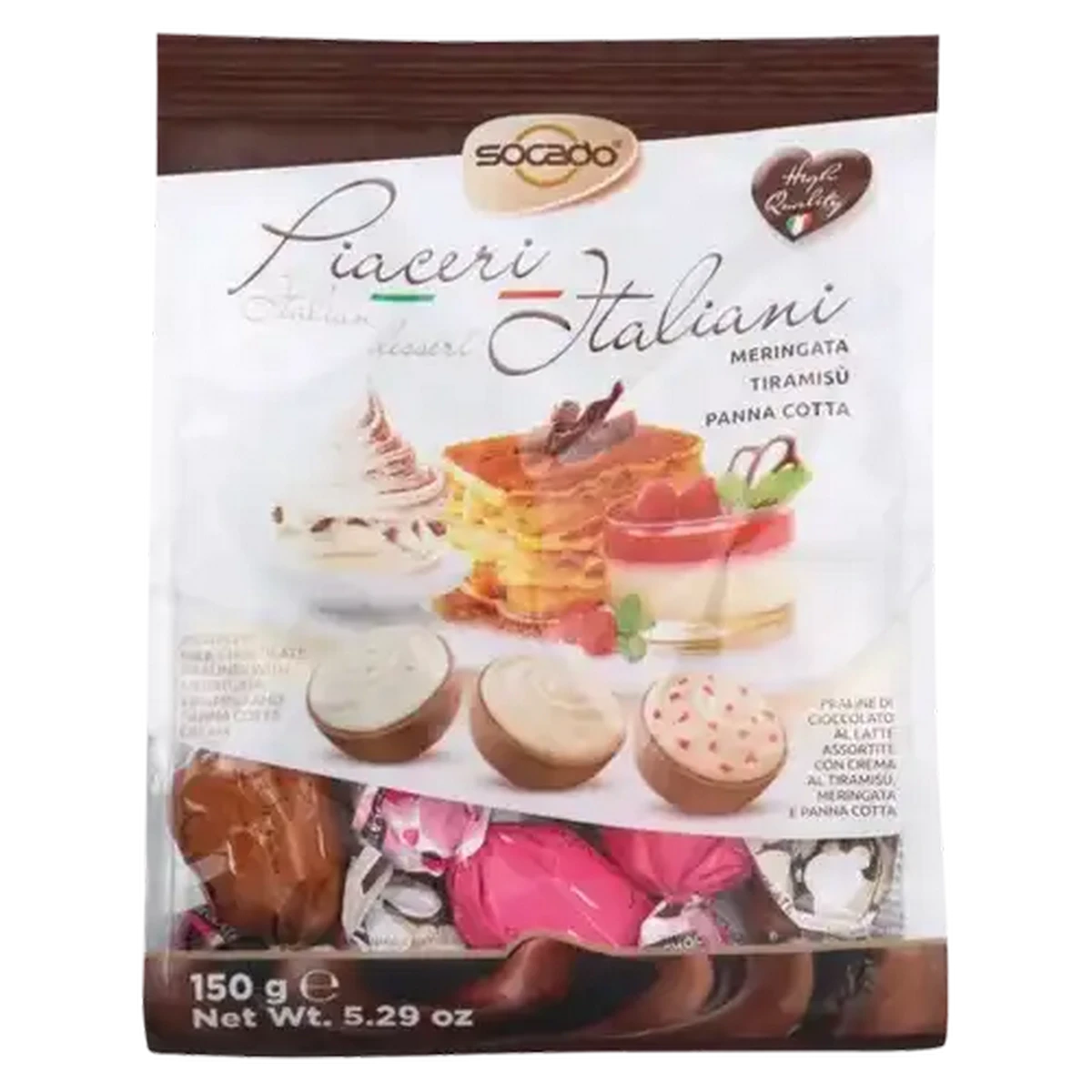 Shoprite ZA | Socado Piaceri Italiani Assorted Chocolates 150g