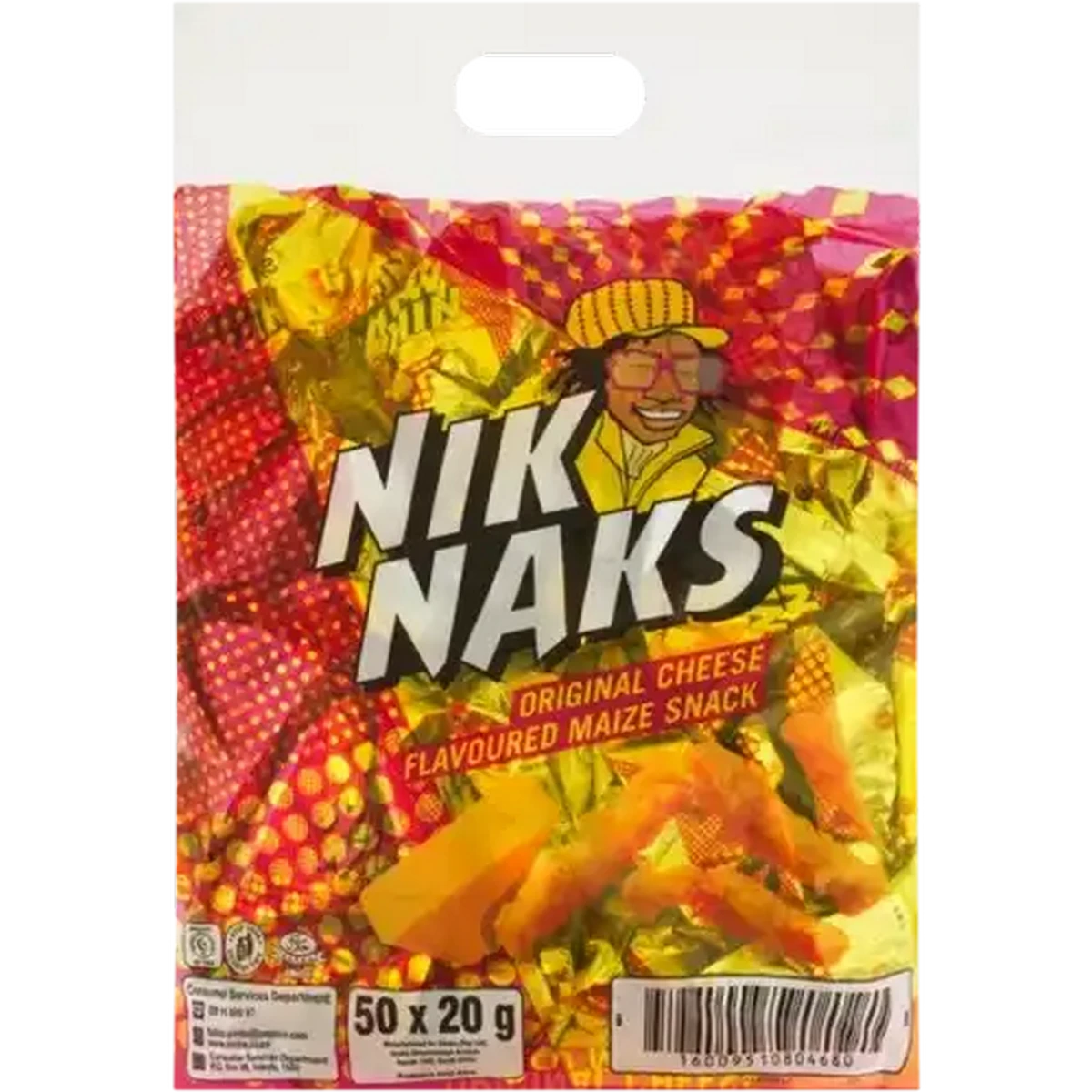 マグトラ　　nanaC-55g Checkers Sixty60 | NikNaks Original Cheese Flavoured Maize Snack