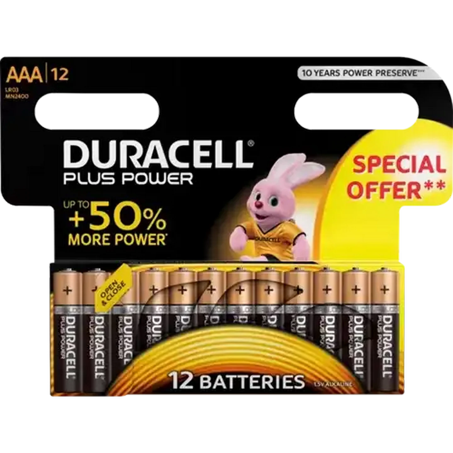 Image of Duracell Plus Power AAA Alkaline Batteries 12-Pack