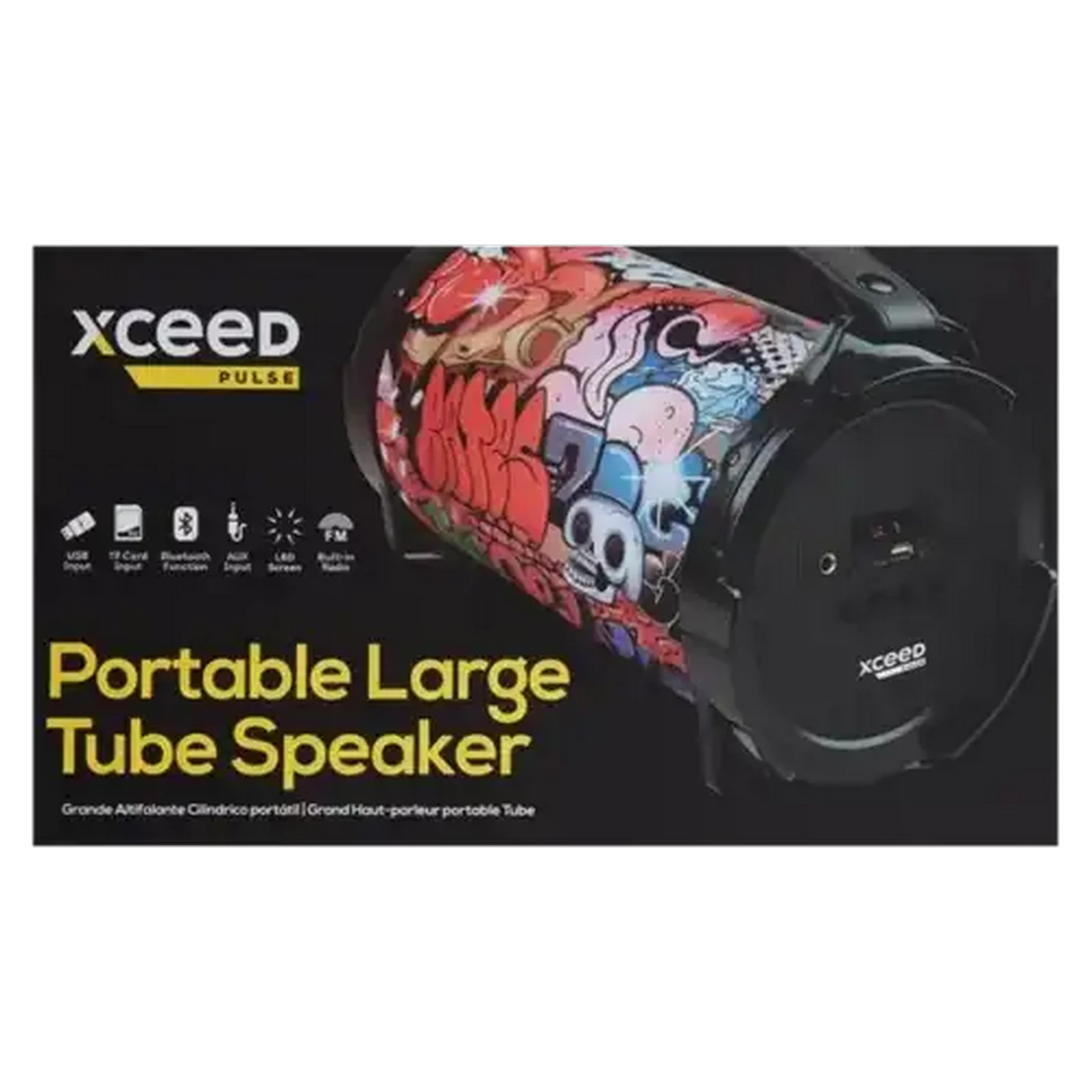 Shoprite ZA | Xceed Graffiti Portable Large Tube Speaker