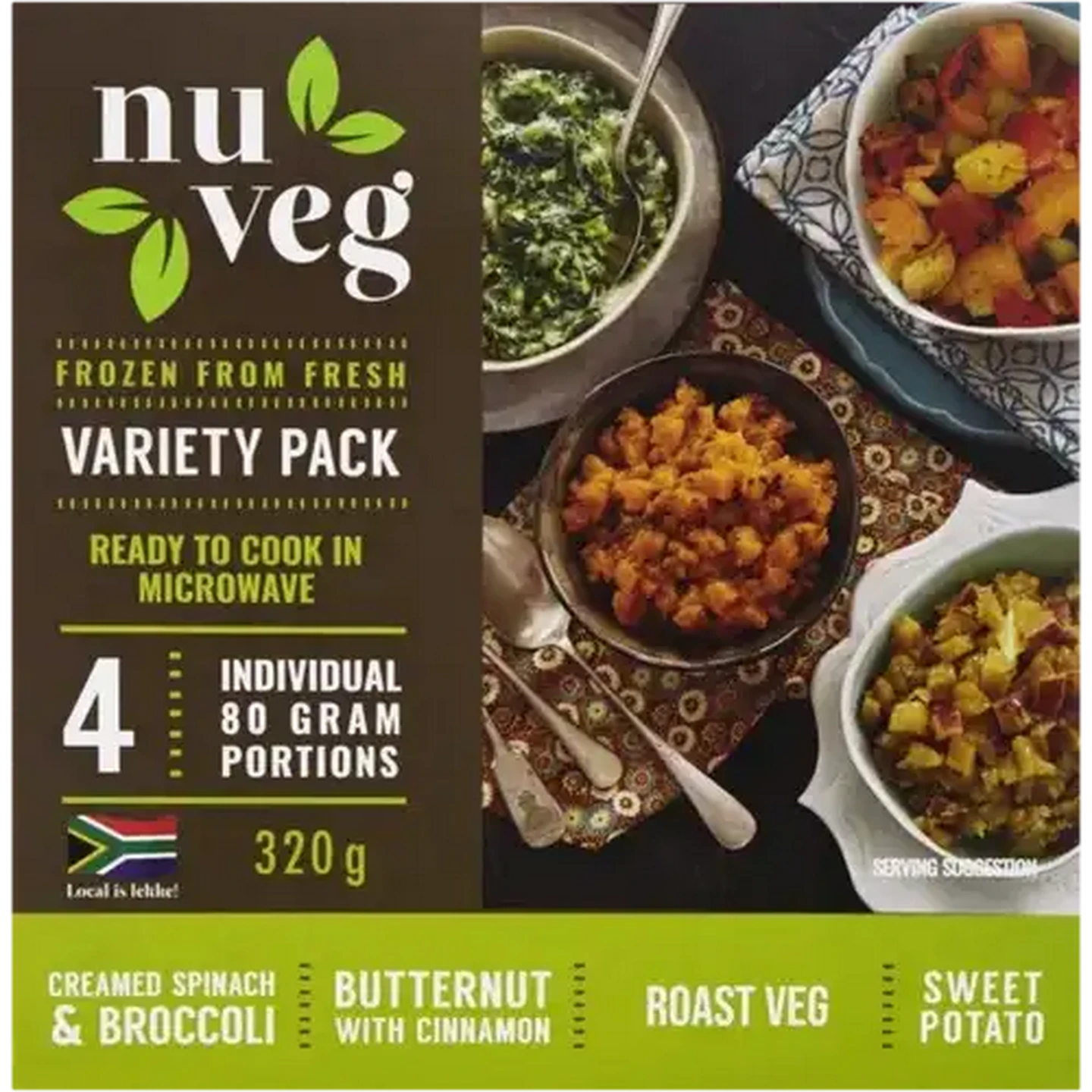 Checkers Sixty60 | Nuveg Frozen Vegetable Variety Pack 320g