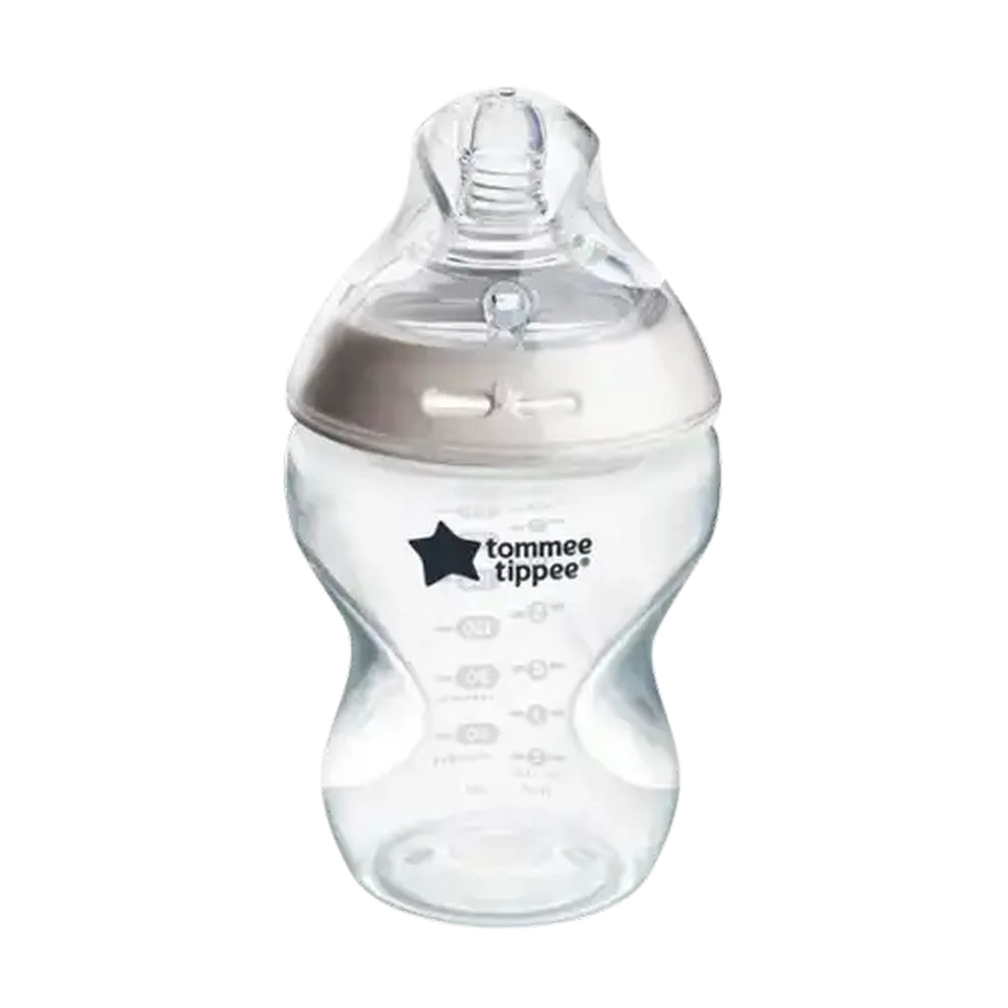 Image of Tommee Tippee Natural Start Self-Sterilising Clear Bottle 0 Months + 260ml
