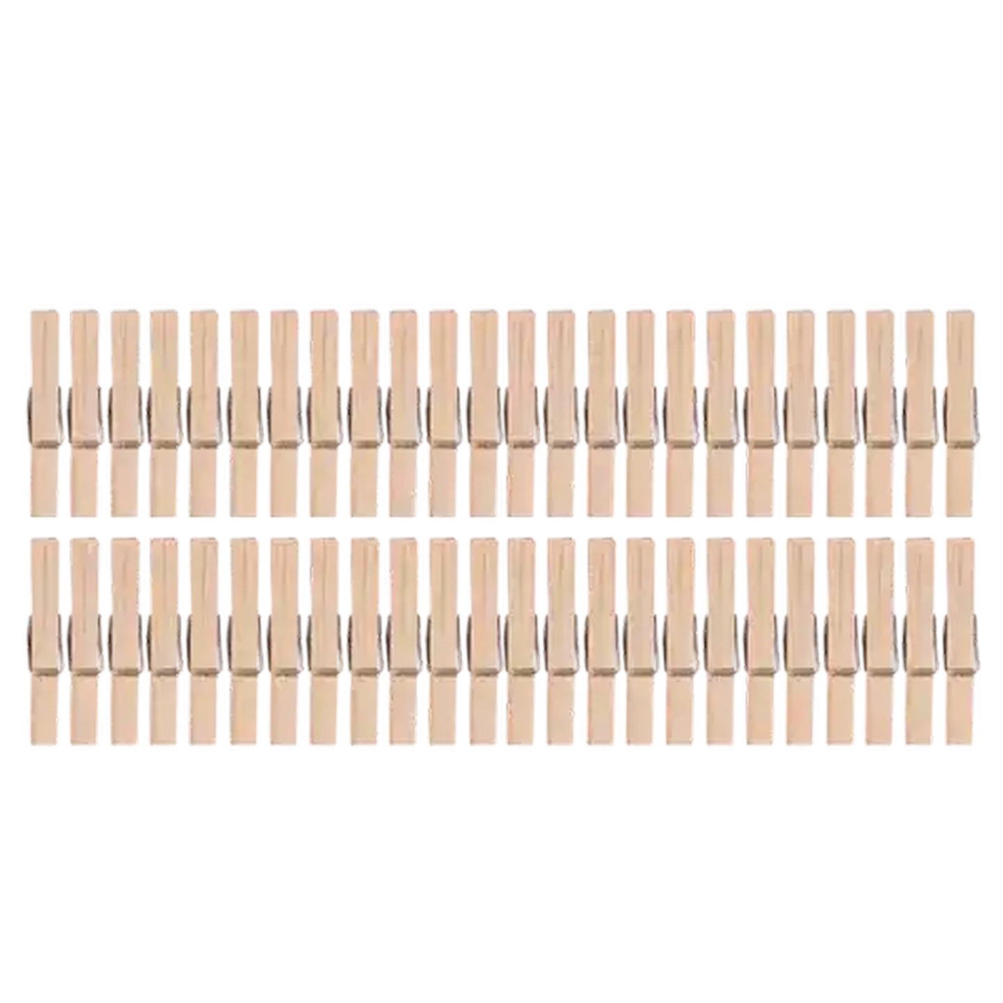 Image of Wooden Clothing Pegs 48-Pack