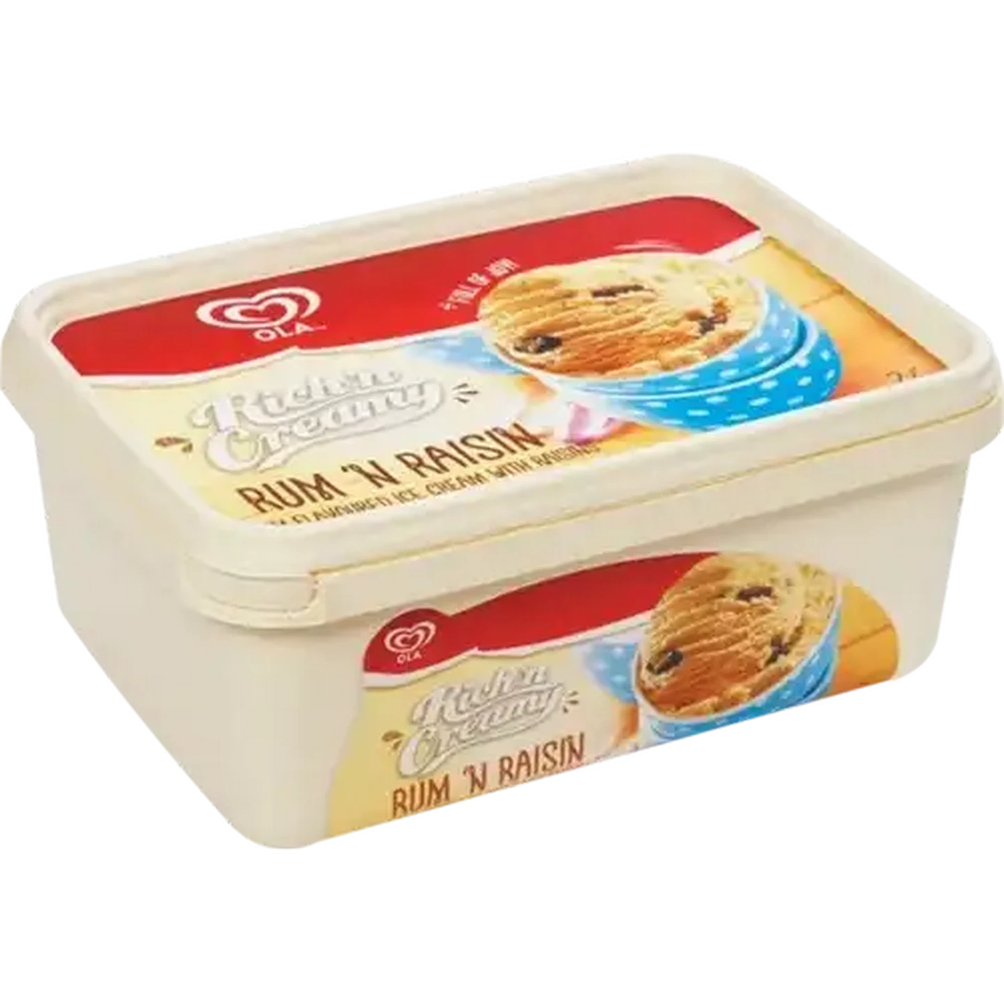 Image of Ola Rich 'N Creamy Rum & Raisin Ice Cream 2L