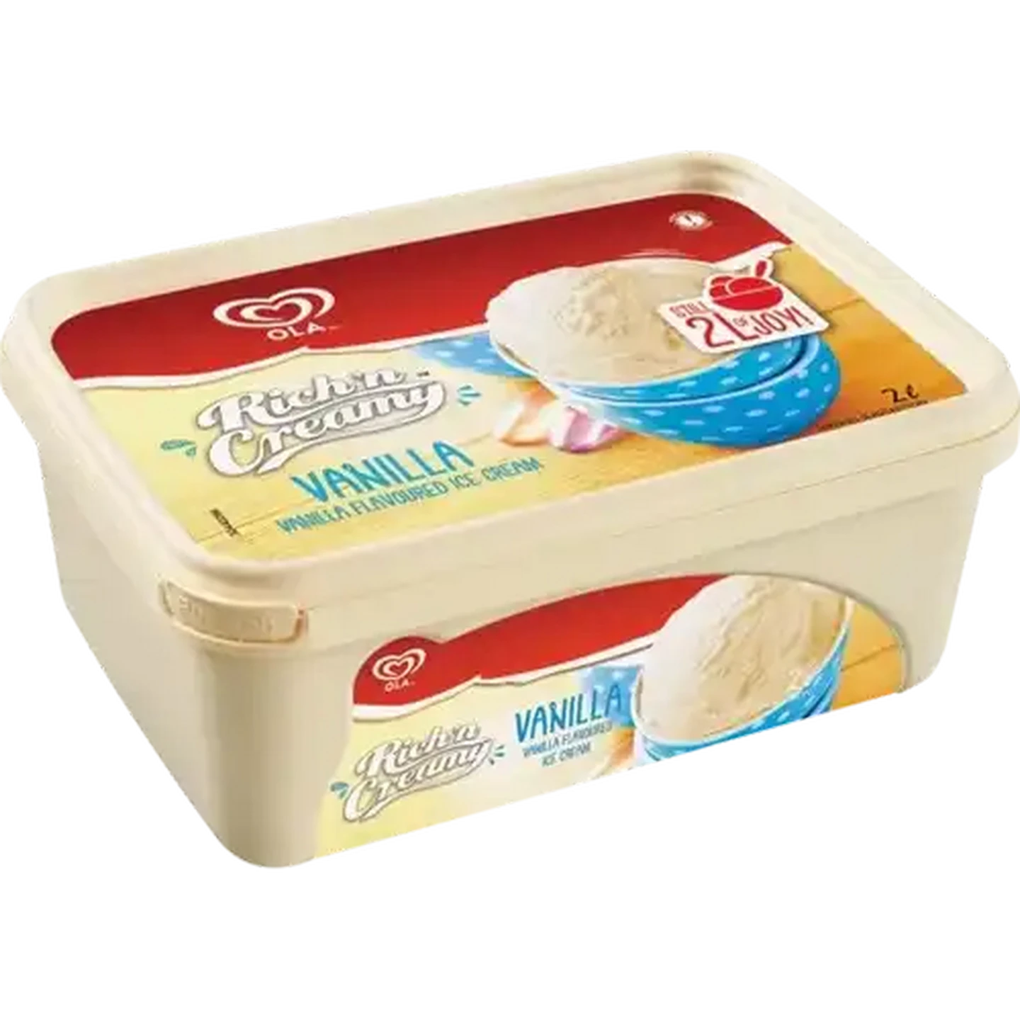 Image of Ola Rich 'N Creamy Vanilla Ice Cream 2L