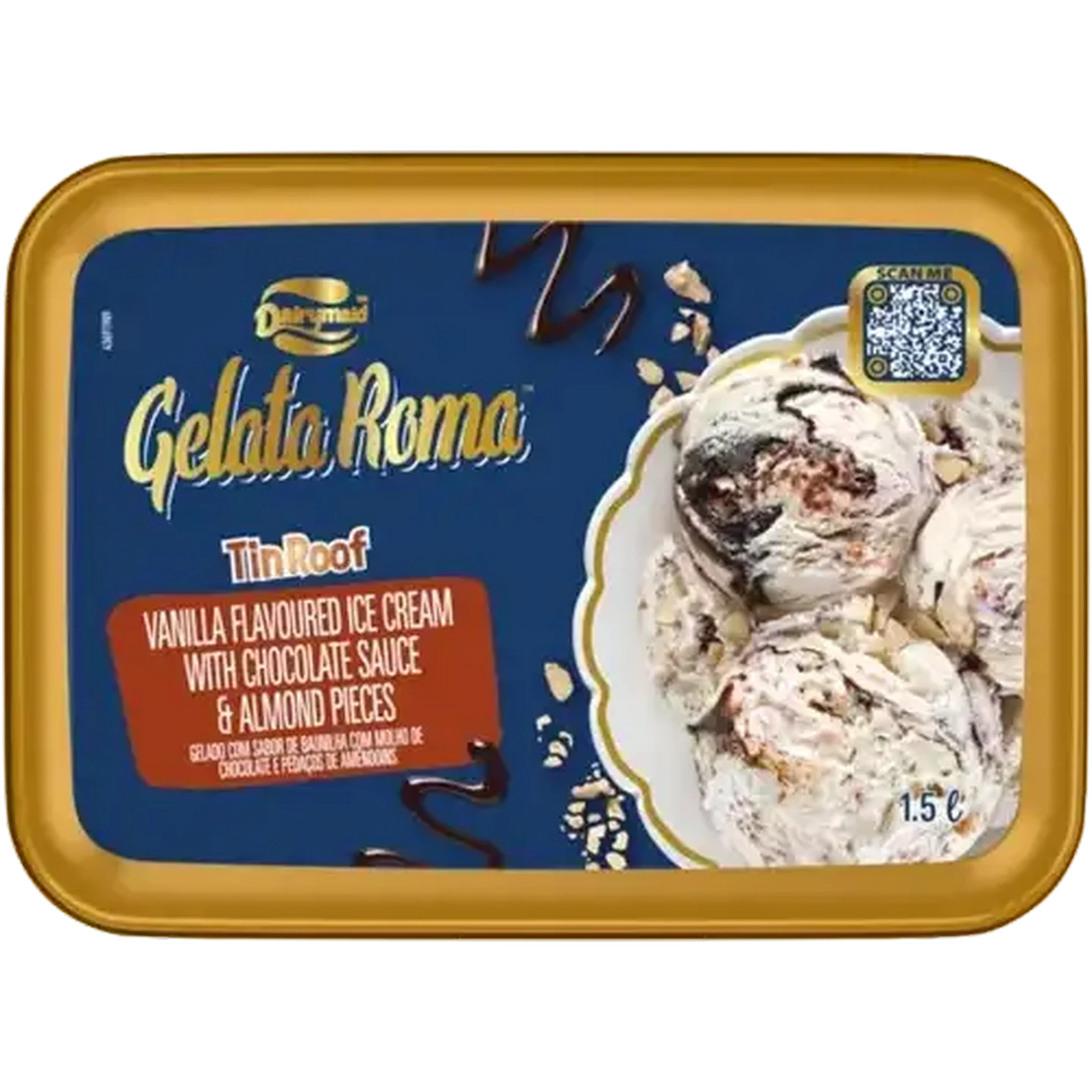Checkers Sixty60 | Dairymaid Gelata Roma Tin Roof Ice Cream 1.5L