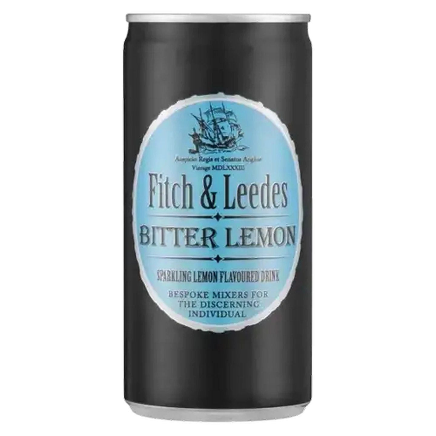 Image of Fitch & Leedes Bitter Lemon Flavoured Sparkling Drink Can 200ml