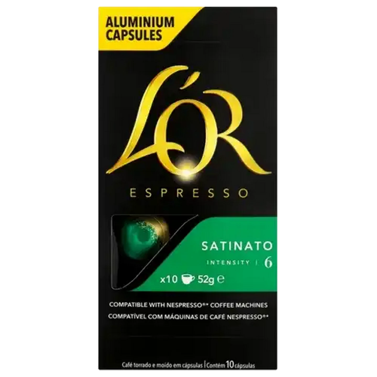 Image of L'OR Espresso Satinato Coffee Capsules 10 Pack