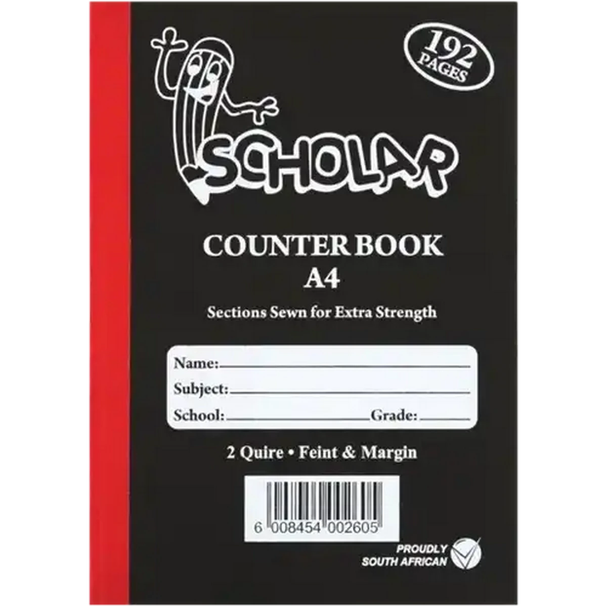 Checkers Sixty60 | Scholar A4 Feint & Margin Hardcover Counter