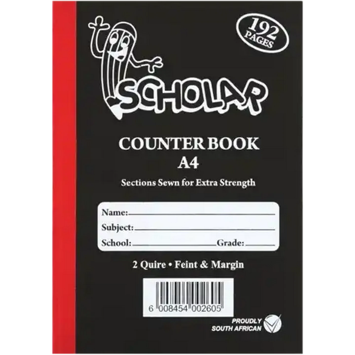 Checkers Sixty60 | Scholar A4 Feint & Margin Hardcover Counter