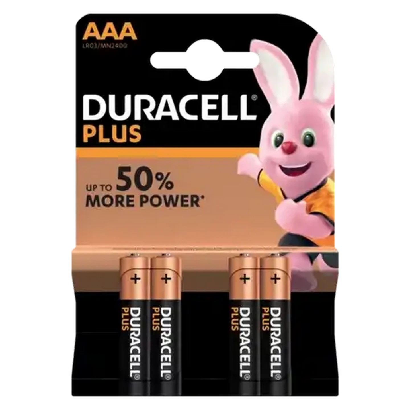 Image of Duracell Plus AAA Alkaline Batteries 4-Pack