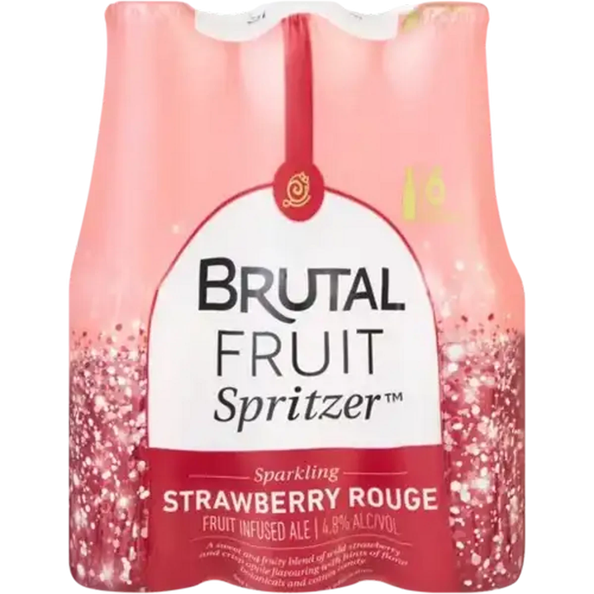 FPシャントリ×6 Checkers Sixty60 | Brutal Fruit Strawberry Rouge Spritzer 6 x 275ml