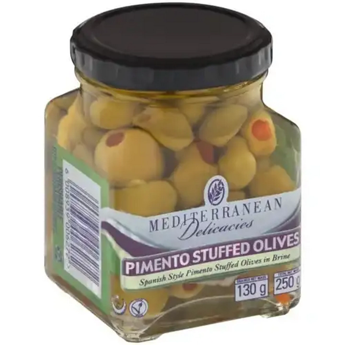 Image of Mediterranean Delicacies Pimento Stuffed Olives 250g