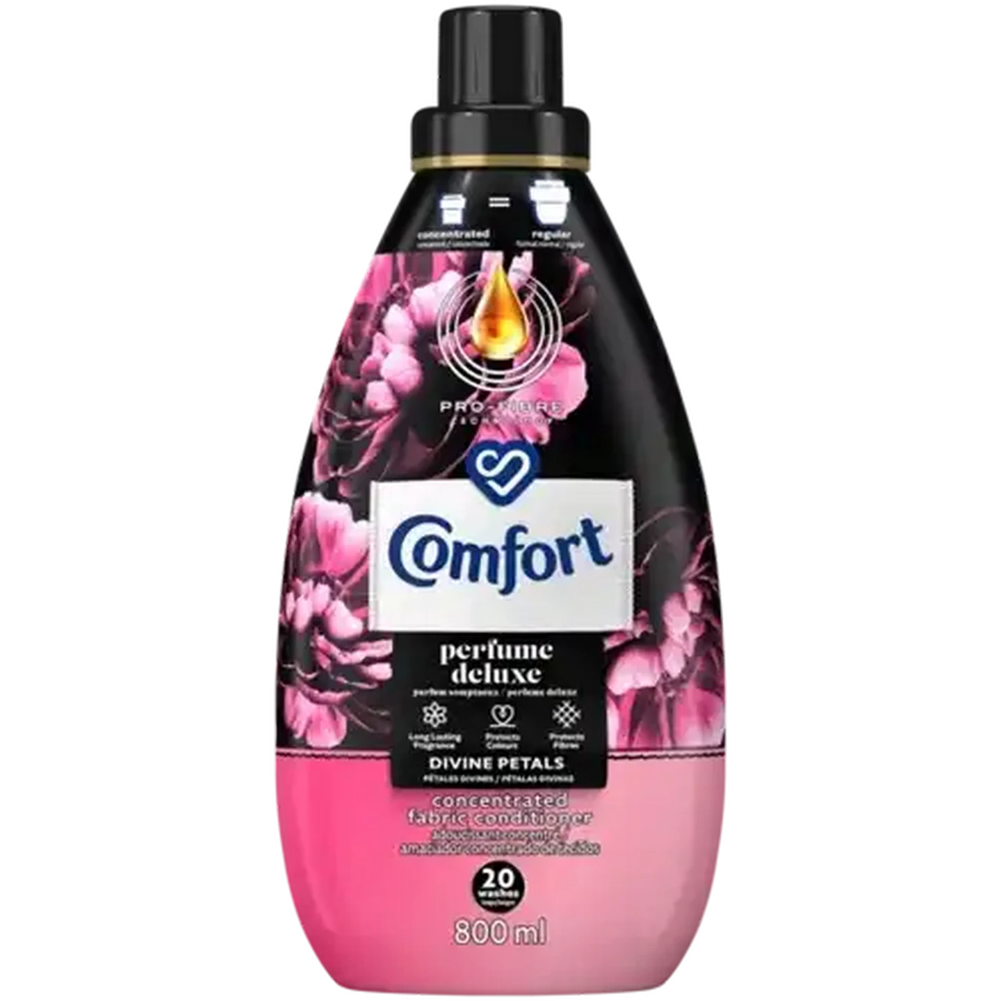 Image of Comfort Perfume Deluxe Divine Petals Laundry Fabric Softener 800ml