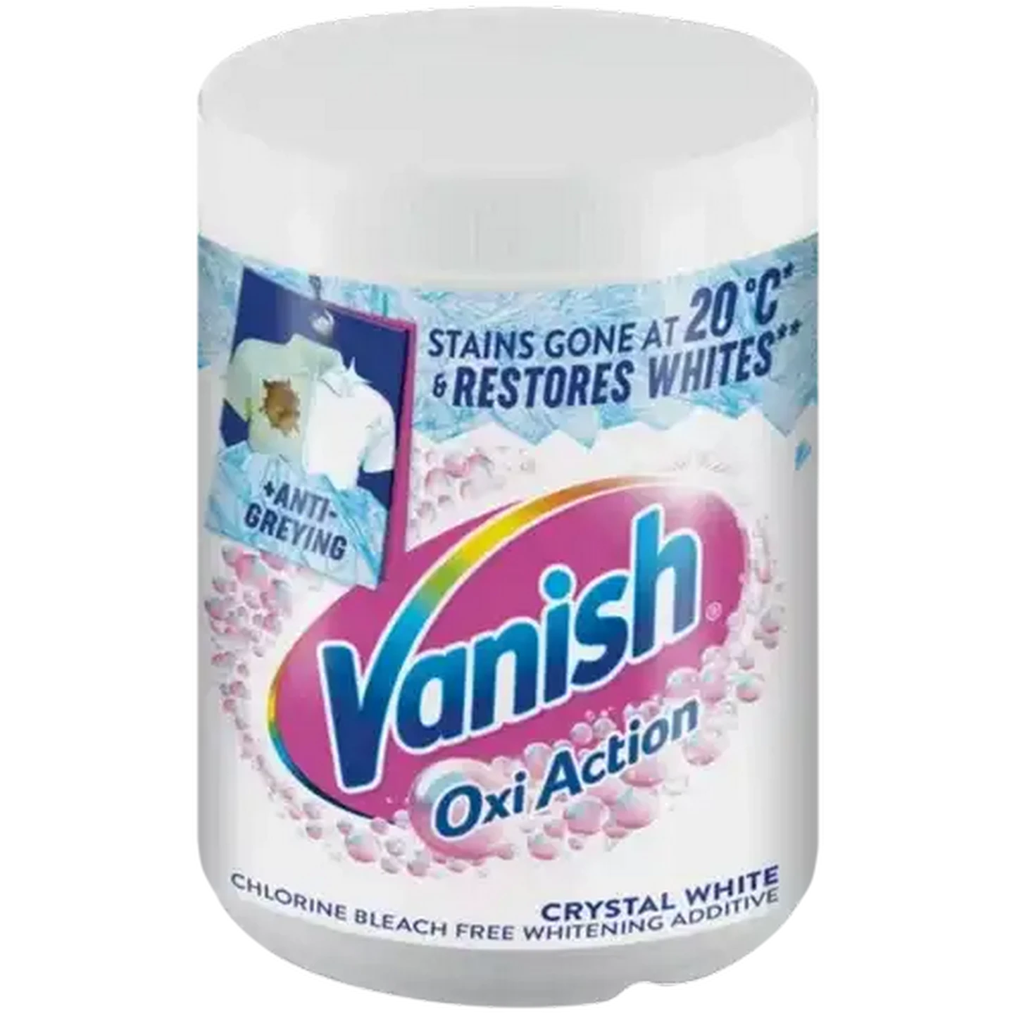 Image of Vanish Oxi Action Crystal White Chlorine Bleach Free Whitening Additive 800g