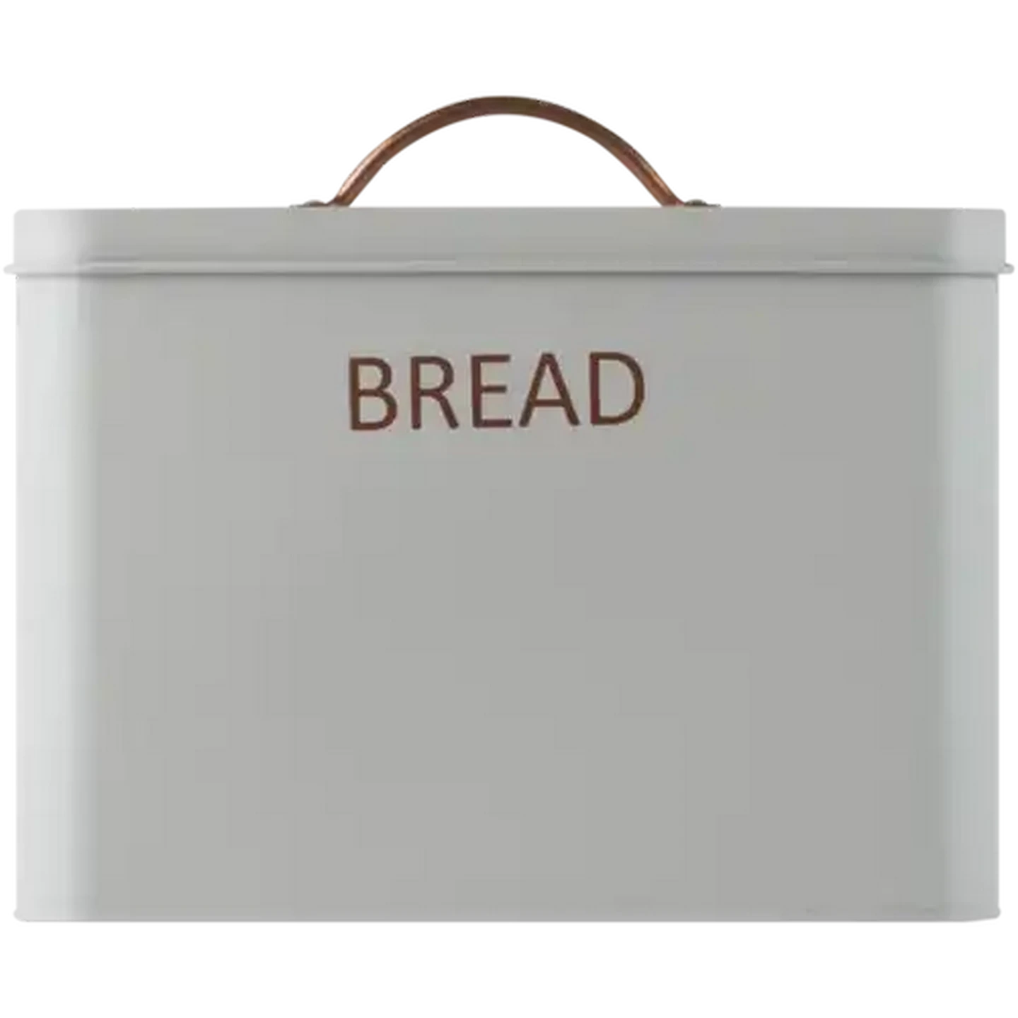 Image of Grey & Rose Gold Steel Bread Bin