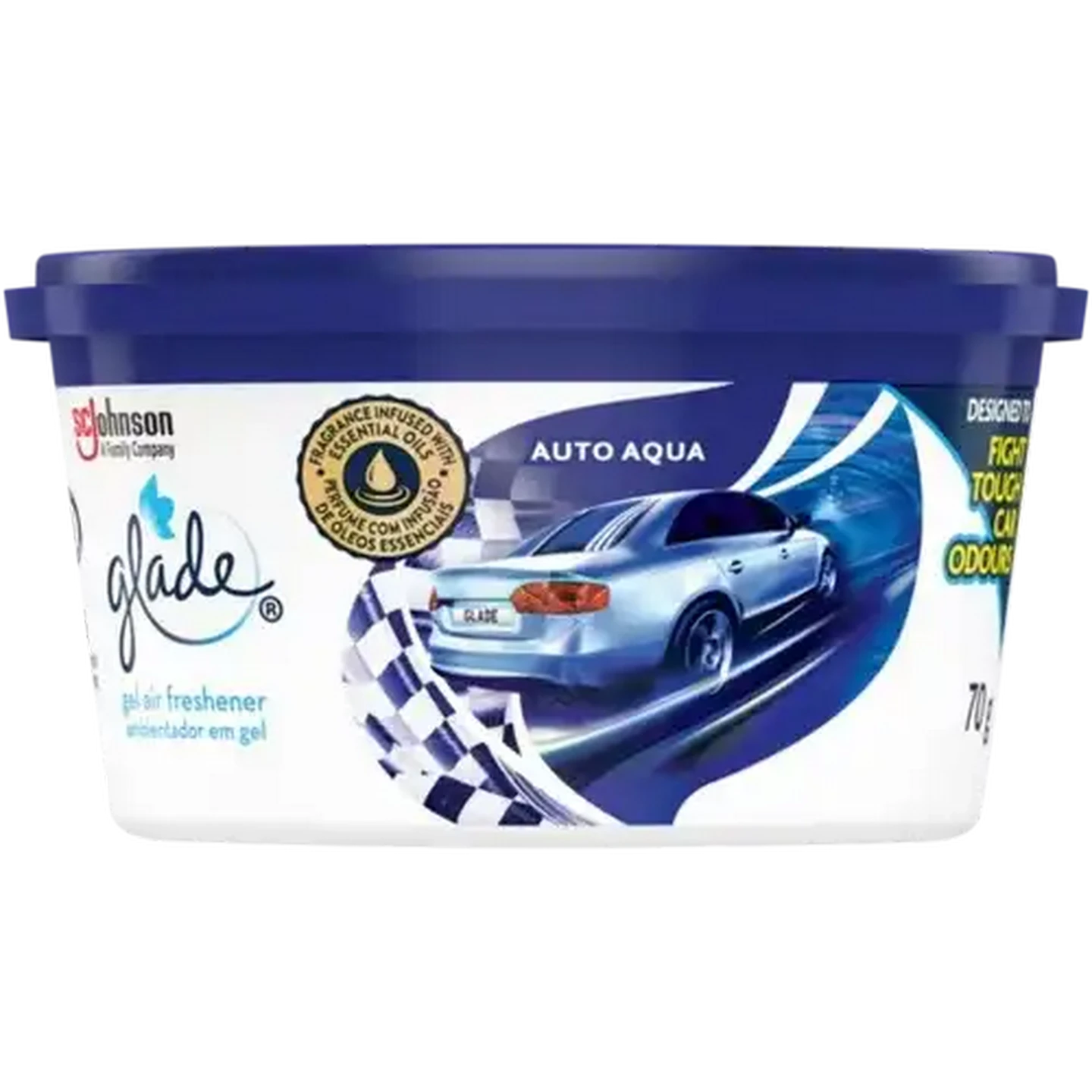 Image of Glade Auto Aqua Scented Gel Air Freshener 70g