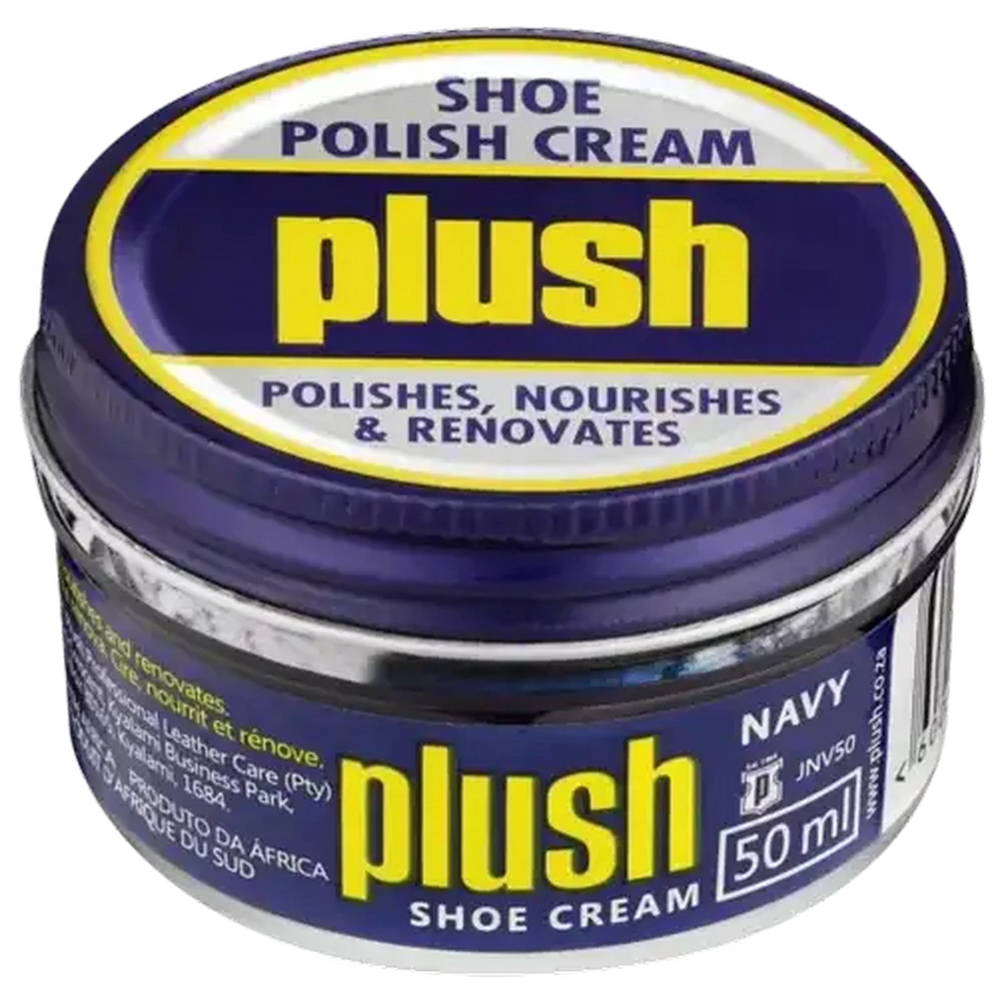 Image of Plush Navy Shoe Polish Cream 50ml