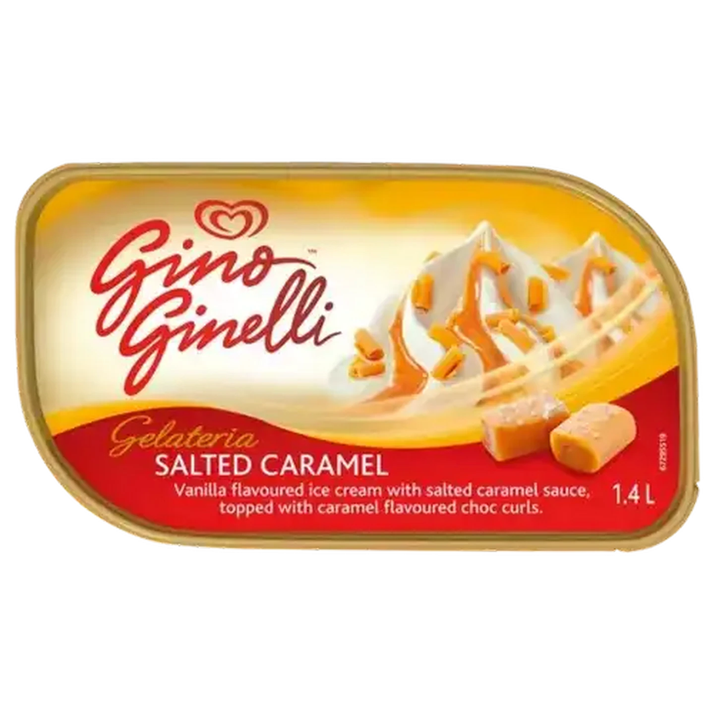 Image of Ola Gino Ginelli Salted Caramel Flavoured Ice Cream 1.4L