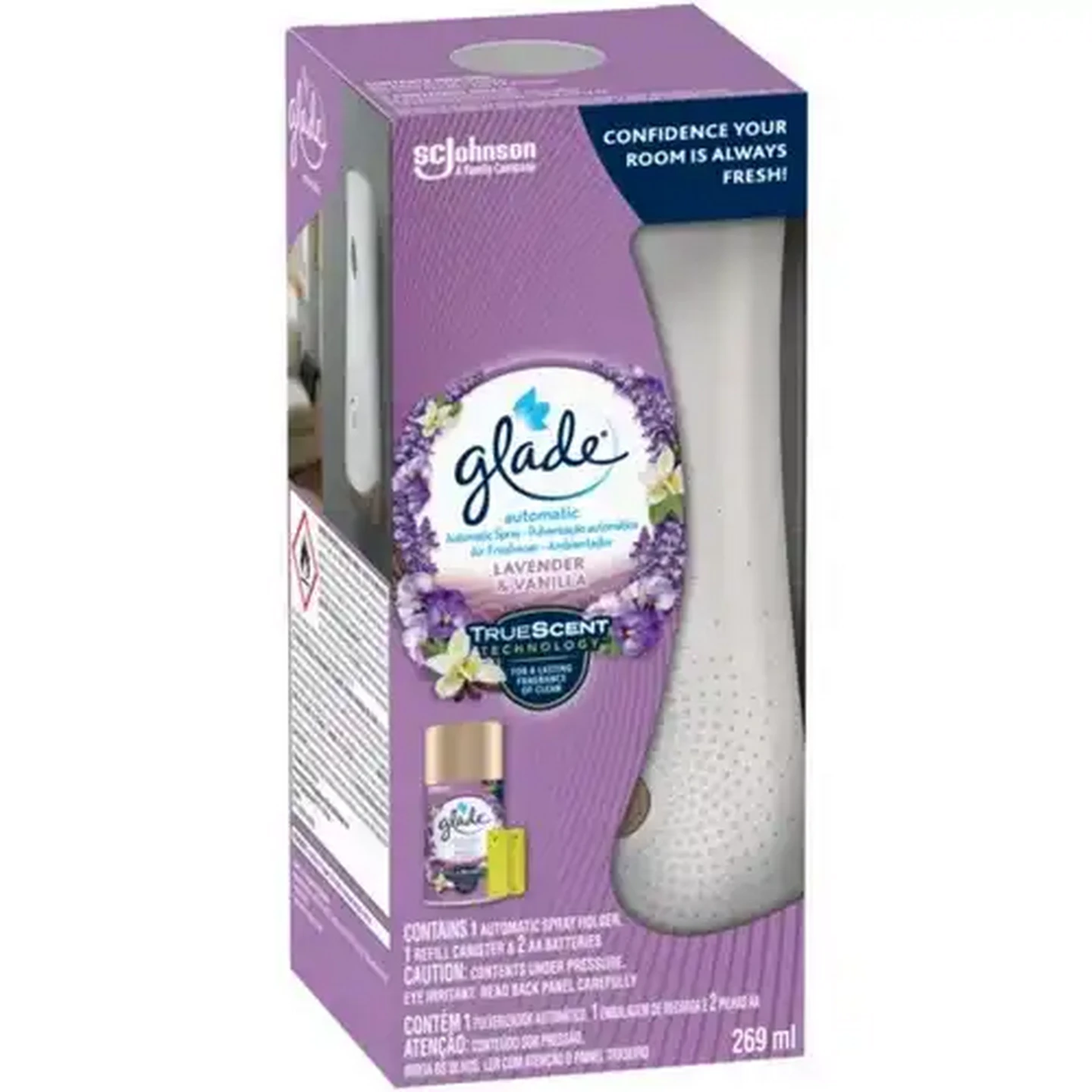 Image of Glade Lavender & Vanilla Automatic Spray Starter Kit 269ml