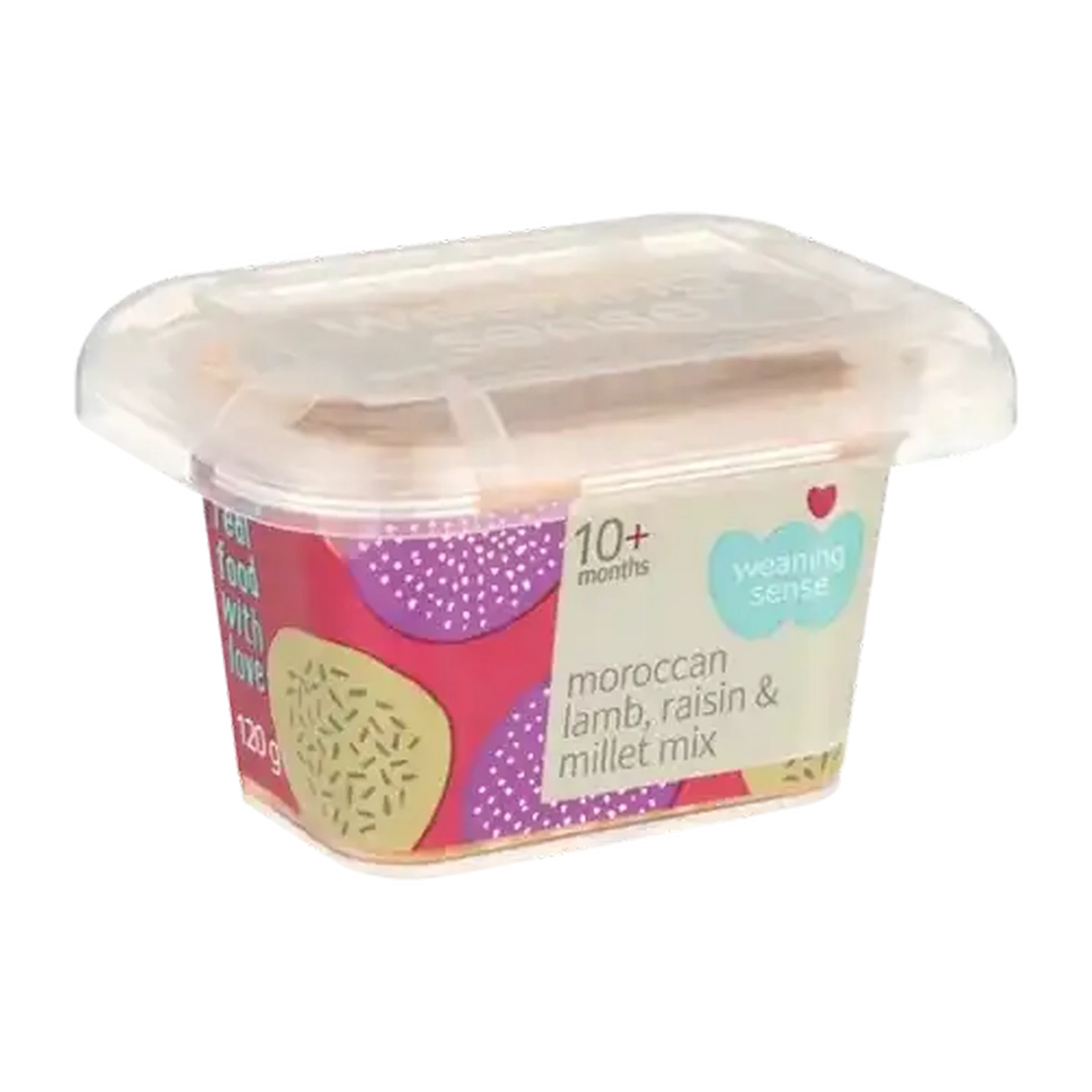 Image of Weaning Sense Moroccan Lamb, Raisin & Millet Mix 10+ Months Baby Food 120g