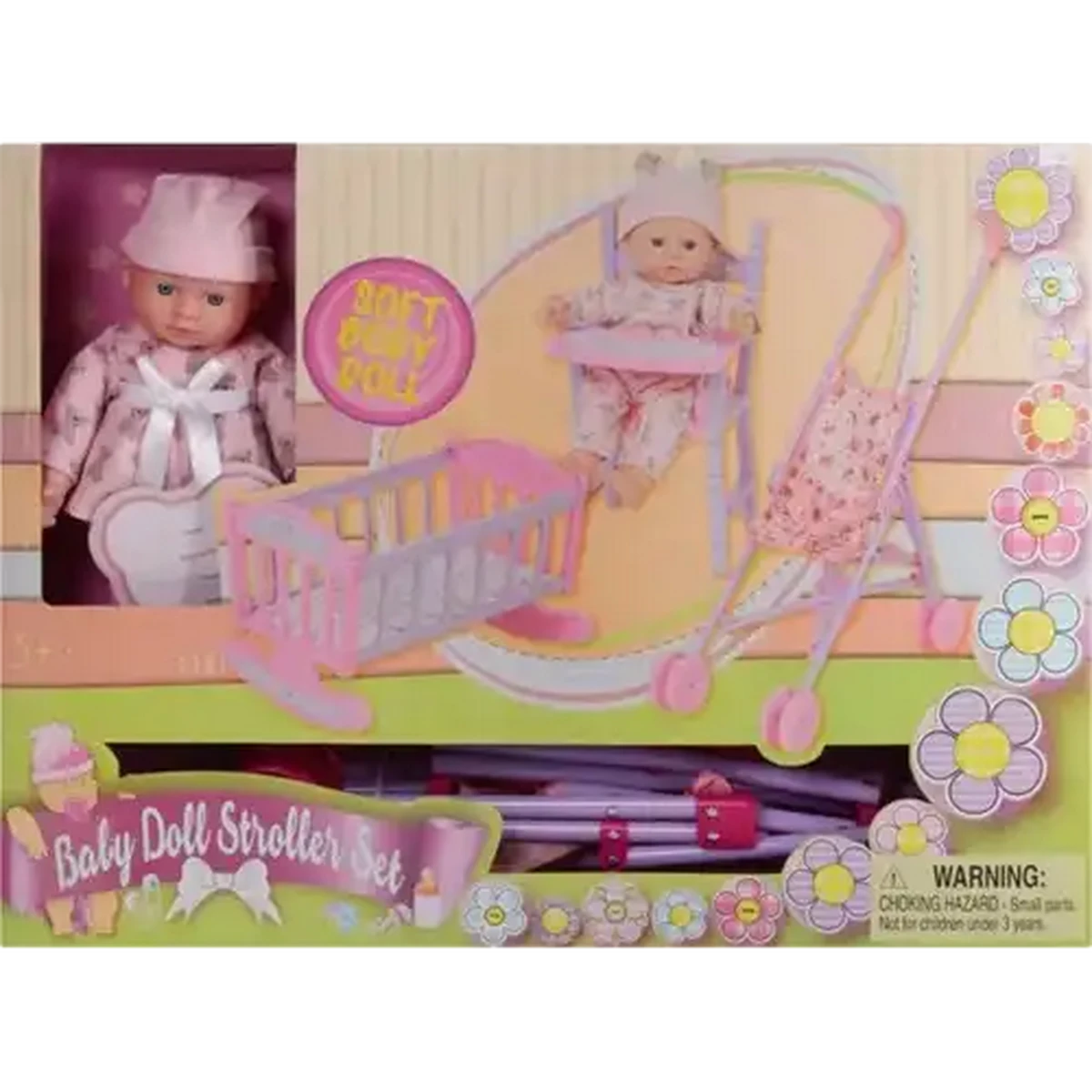 Checkers Sixty60 | Kid's Concept Baby Doll Stroller Set 4 Piece