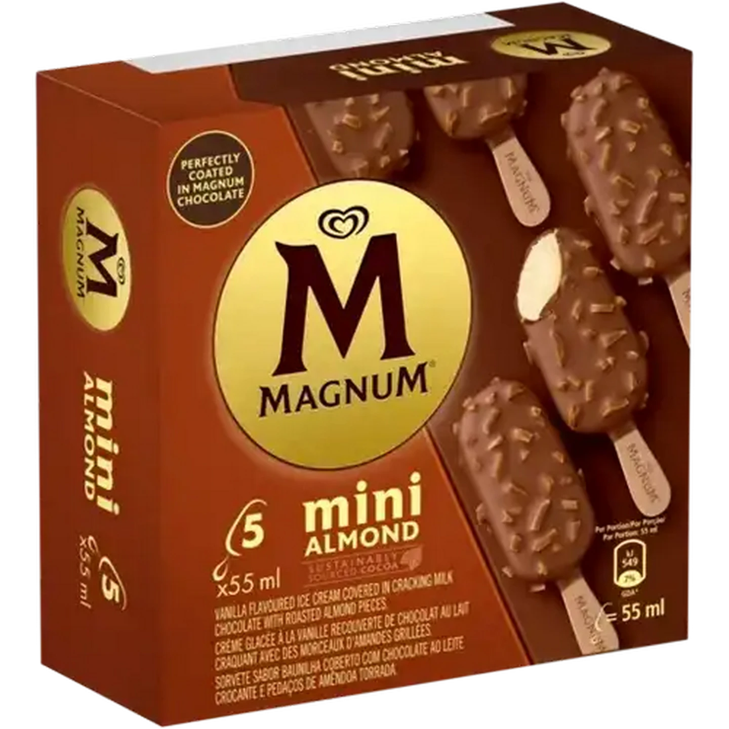 Image of Magnum Mini Almond Ice Cream 5s
