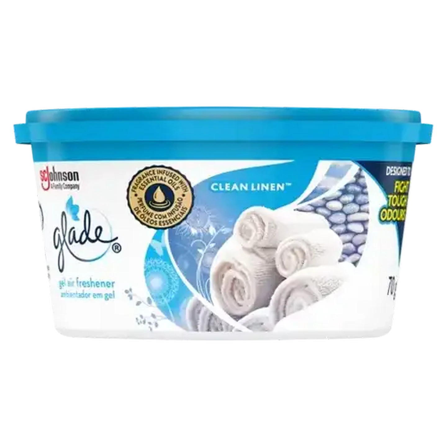 Image of Glade Clean Linen Scented Gel Air Freshener 70g