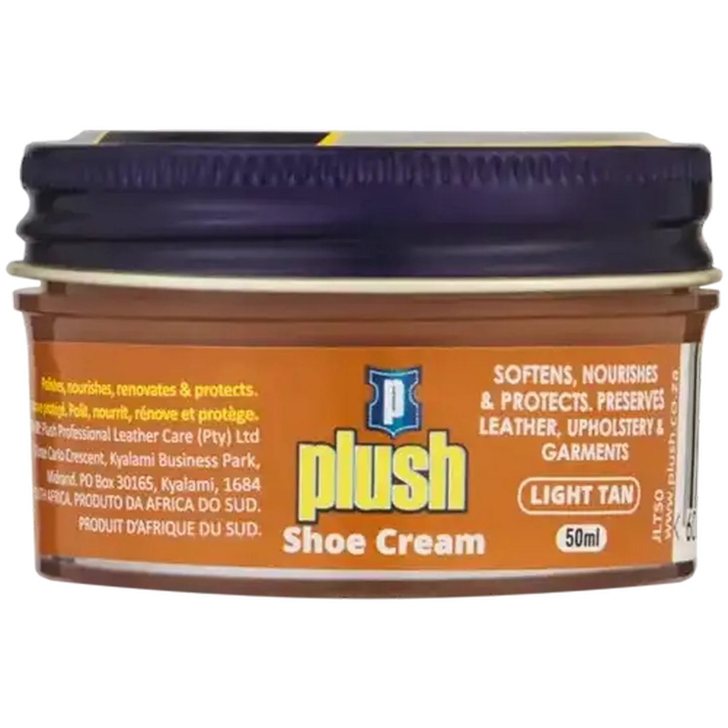 Image of Plush Light Tan Shoe Cream 50ml