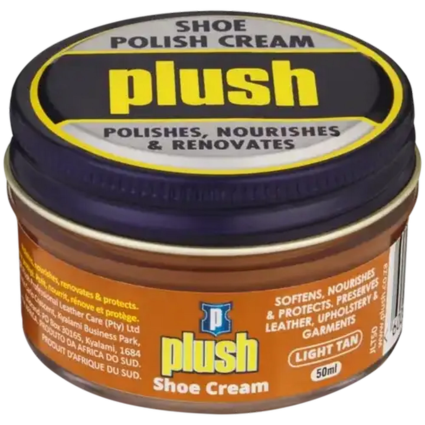 Image of Plush Light Tan Shoe Cream 50ml