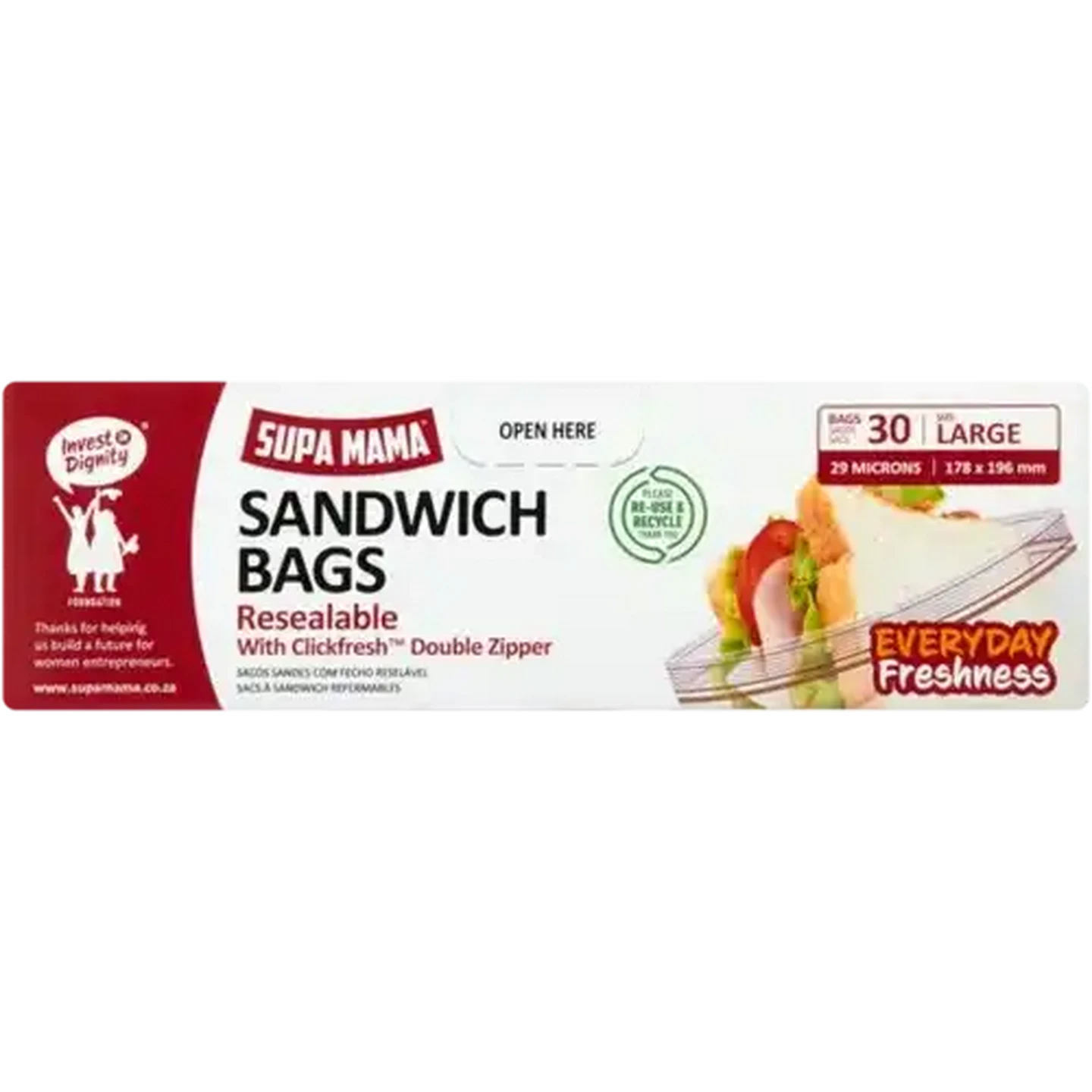 Checkers Sixty60 | Supa Mama Large Resealable Sandwich Bags With