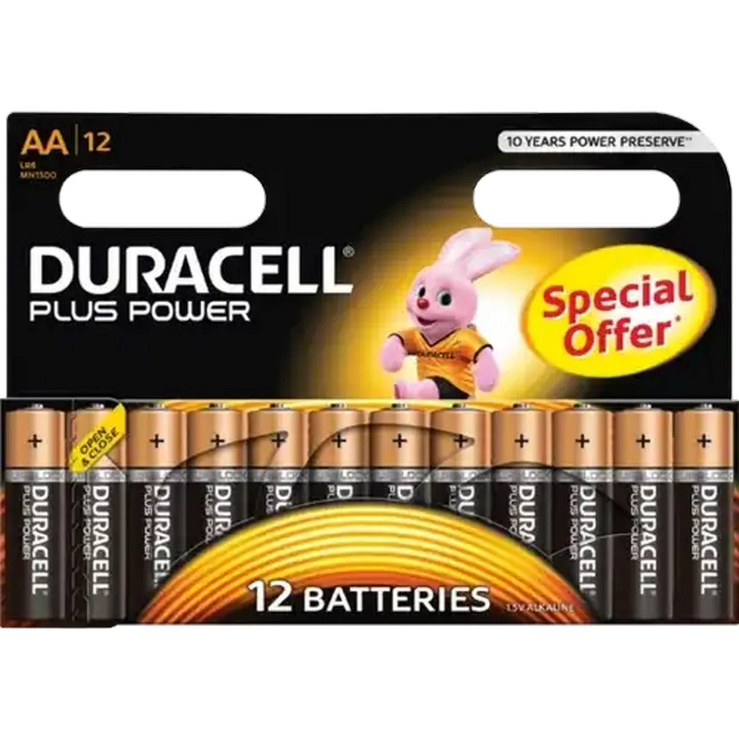 Image of Duracell Plus Power AA Alkaline Batteries 12-Pack
