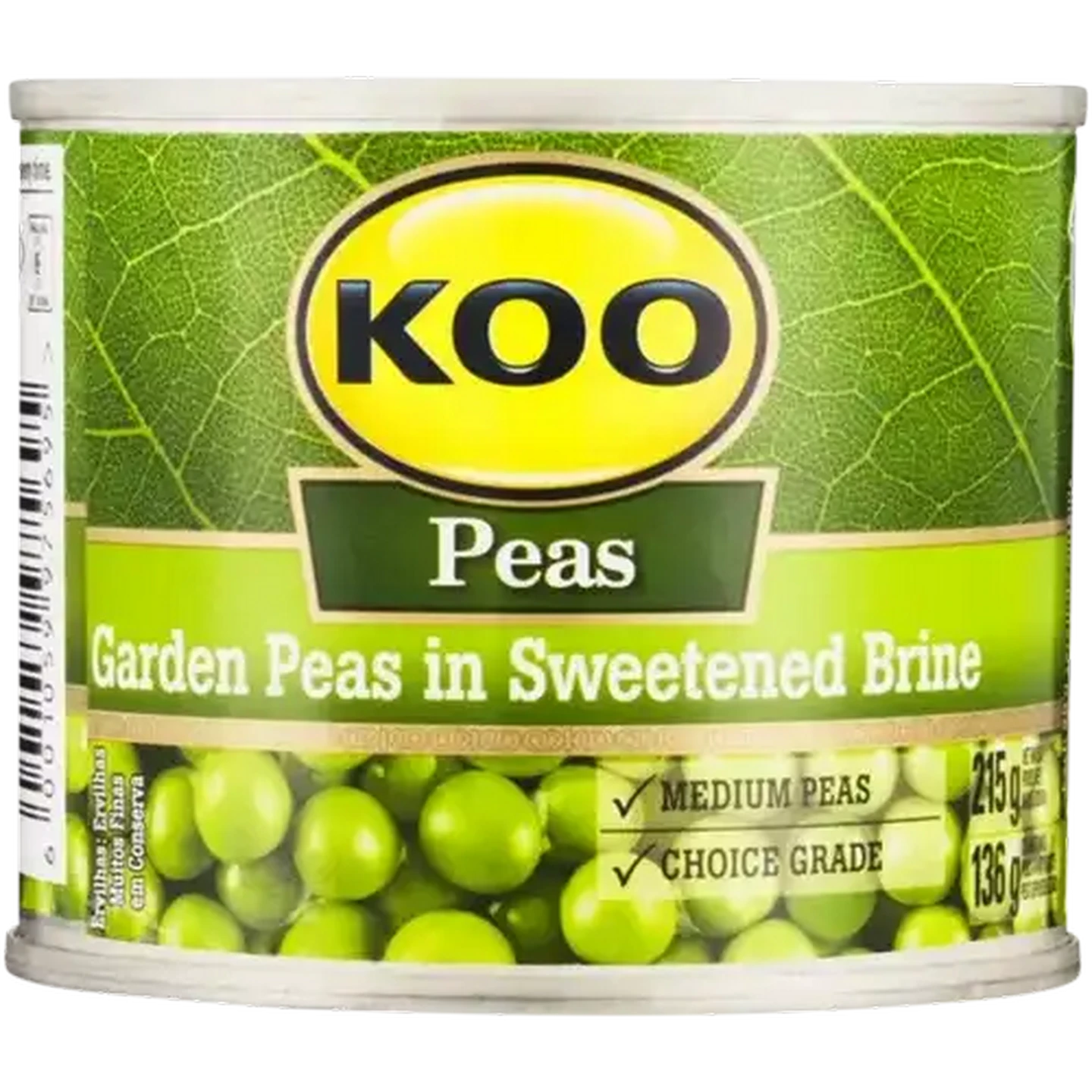 Checkers Sixty60 | KOO Garden Peas in Sweetened Brine 215g