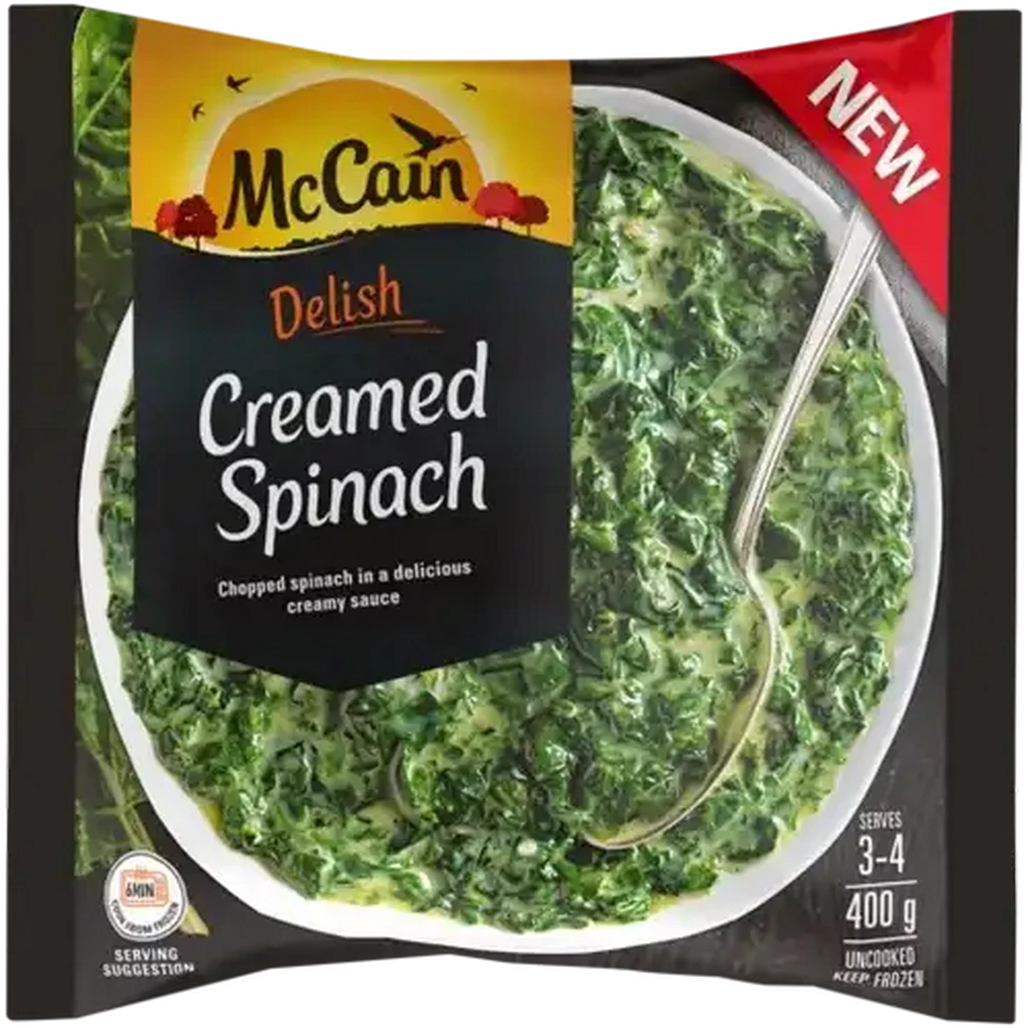 Image of McCain Frozen Creamed Spinach 400g