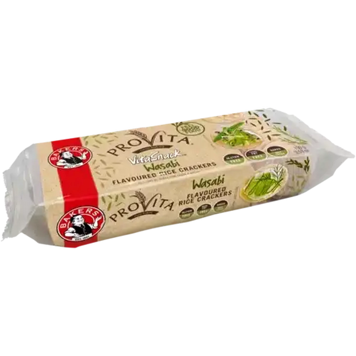 Image of Provita VitaSnack Wasabi Flavoured Rice Crackers 100g