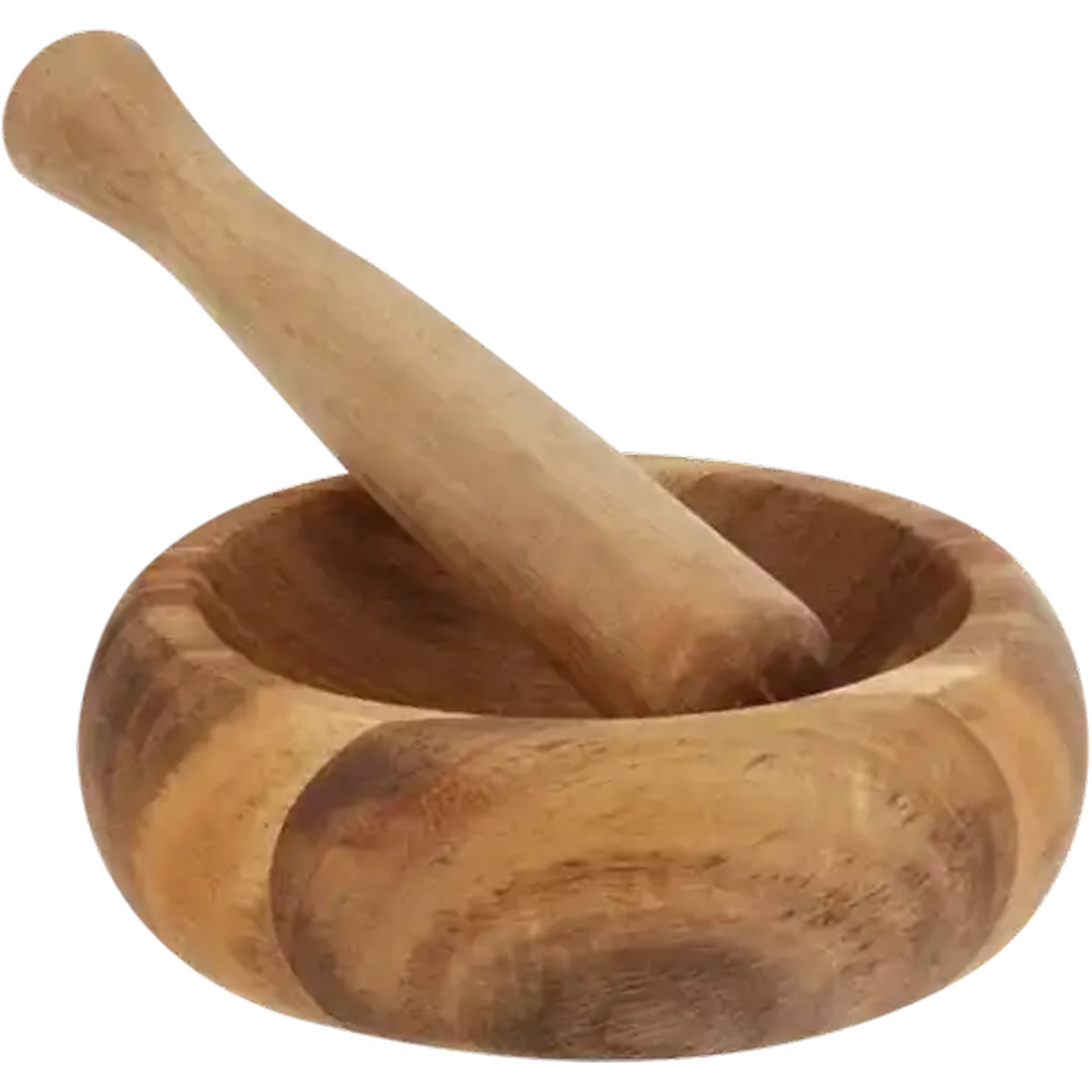Image of Woodgrain Series Acacia Wood Pestle & Mortar Set 2 Piece