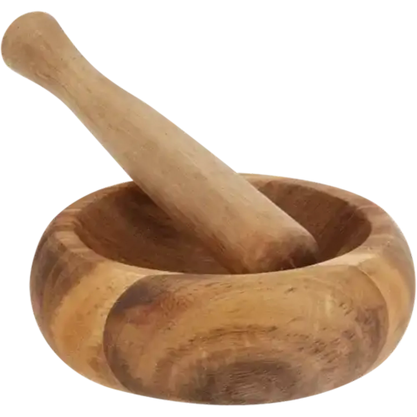 Image of Woodgrain Series Acacia Wood Pestle & Mortar Set 2 Piece