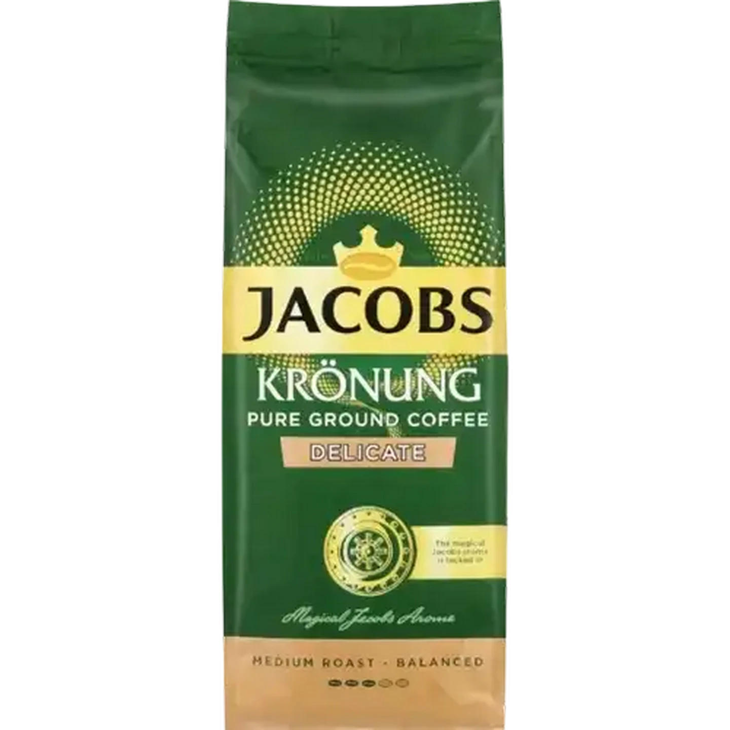 Image of Jacobs Krönung Delicate Balanced Medium Roast Pure Ground Coffee 250g