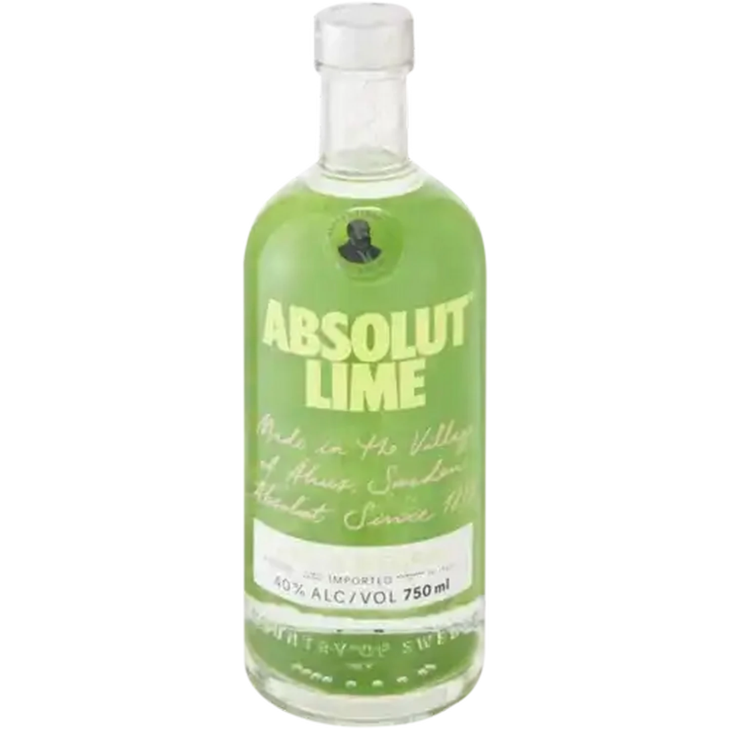 Image of Absolut Lime Vodka Bottle 750ml