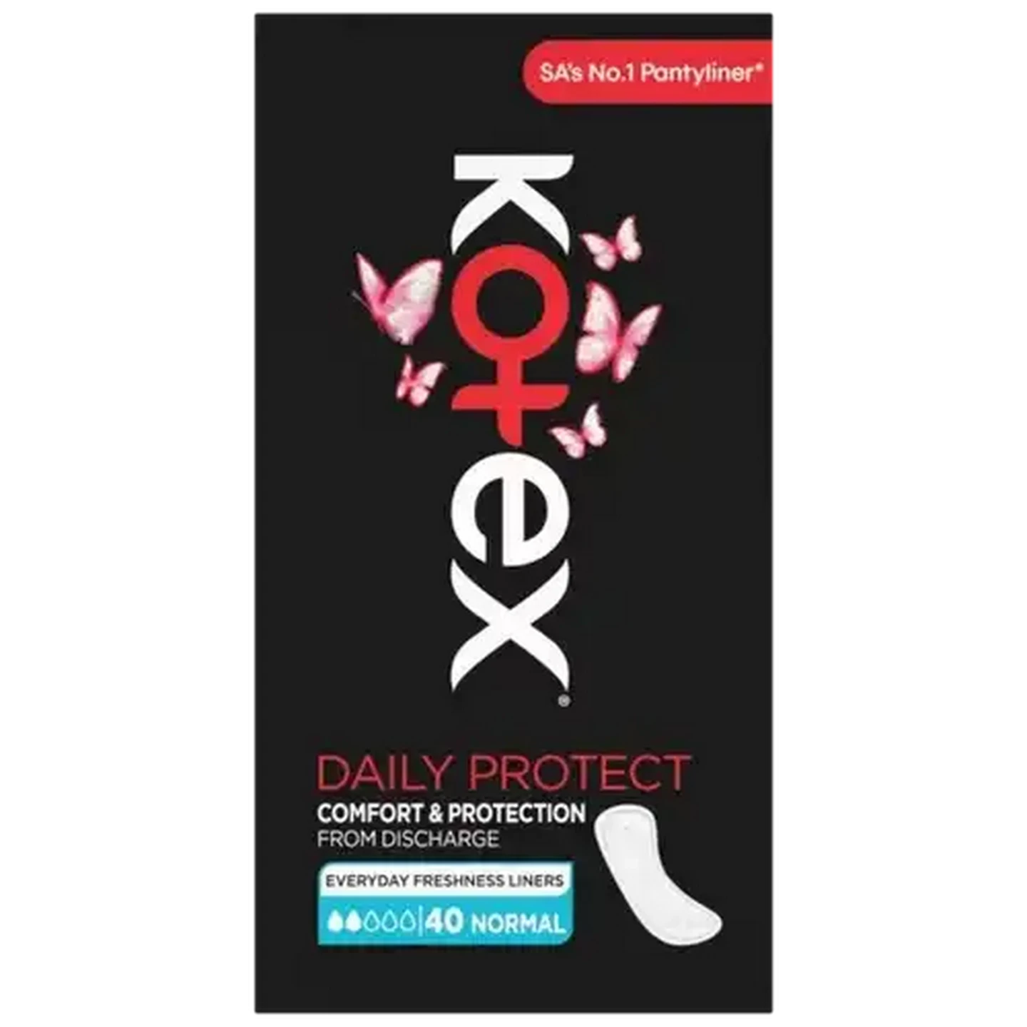 Image of Kotex Daily Protect Normal Scented Pantyliners 40 Pack