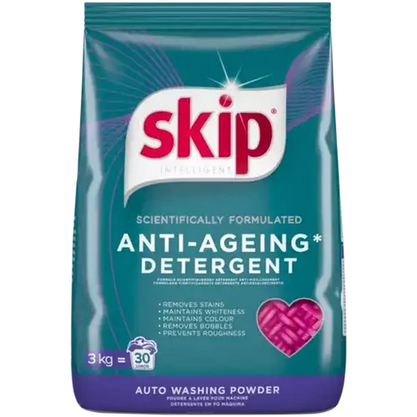 Image of Skip Intelligent Anti-Ageing Auto Washing Powder 3kg