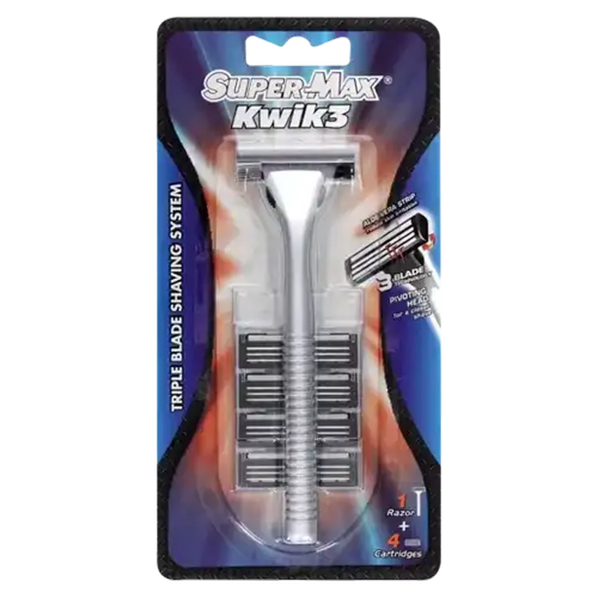 Checkers Sixty60 | Super-Max Kwik 3 Razor & Blades 5 Pack