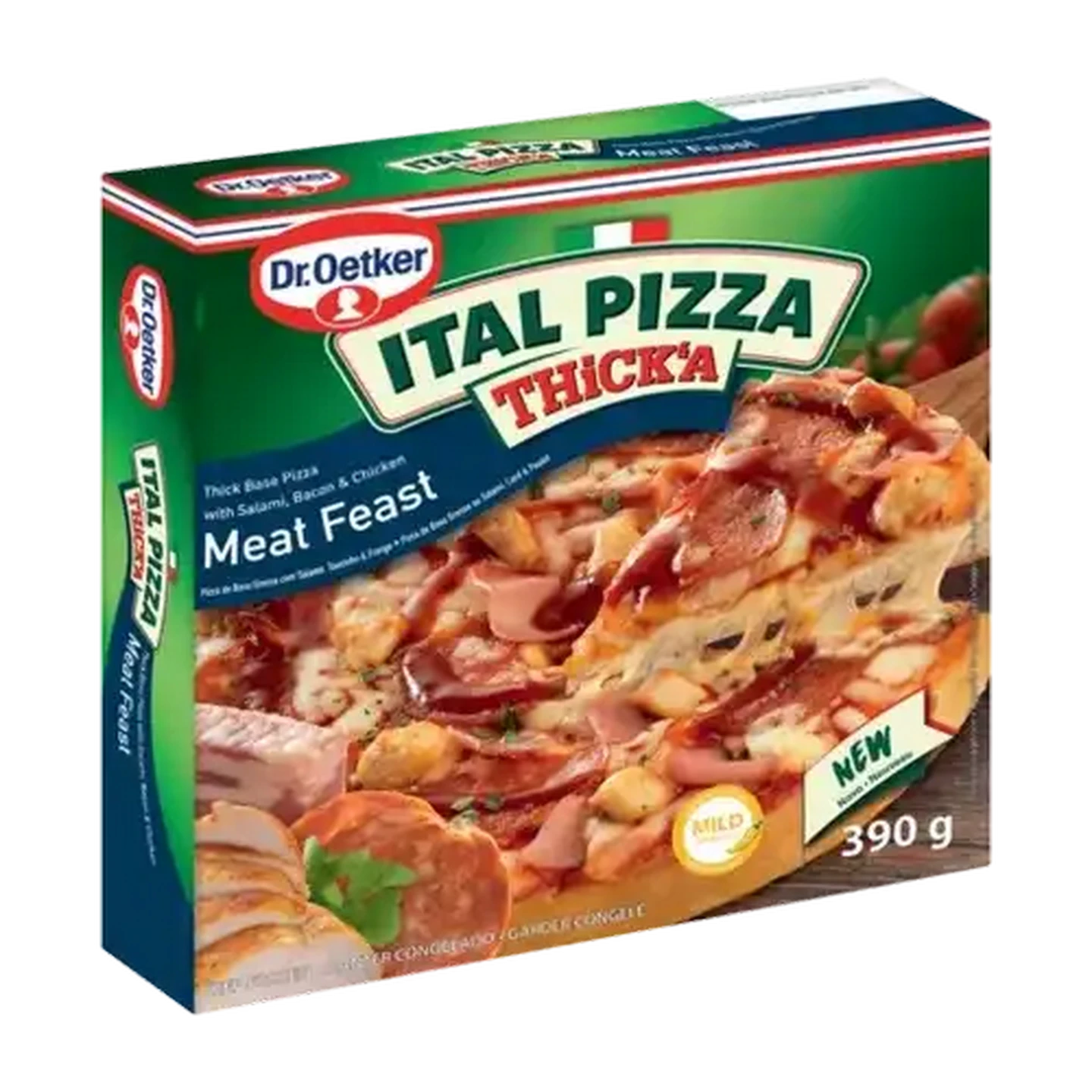 Image of Dr. Oetker Frozen Ital Pizza Thick'A Meat Feast Pizza 390g